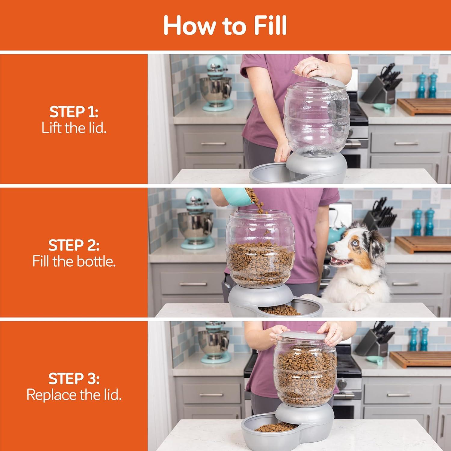 Alimentador Automático Petmate Replendish 2,27 kg Gris