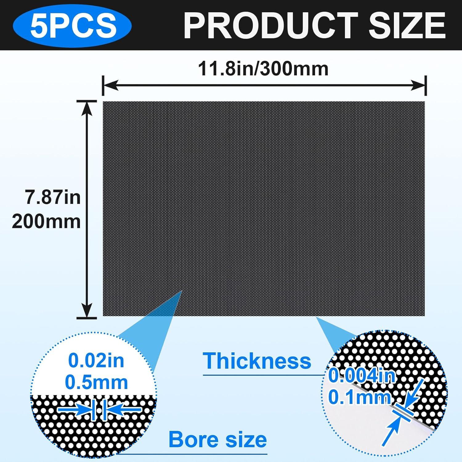 PAGOW Malla de Ojos de Fursuit Negra 5 Hojas 300x200mm PVC