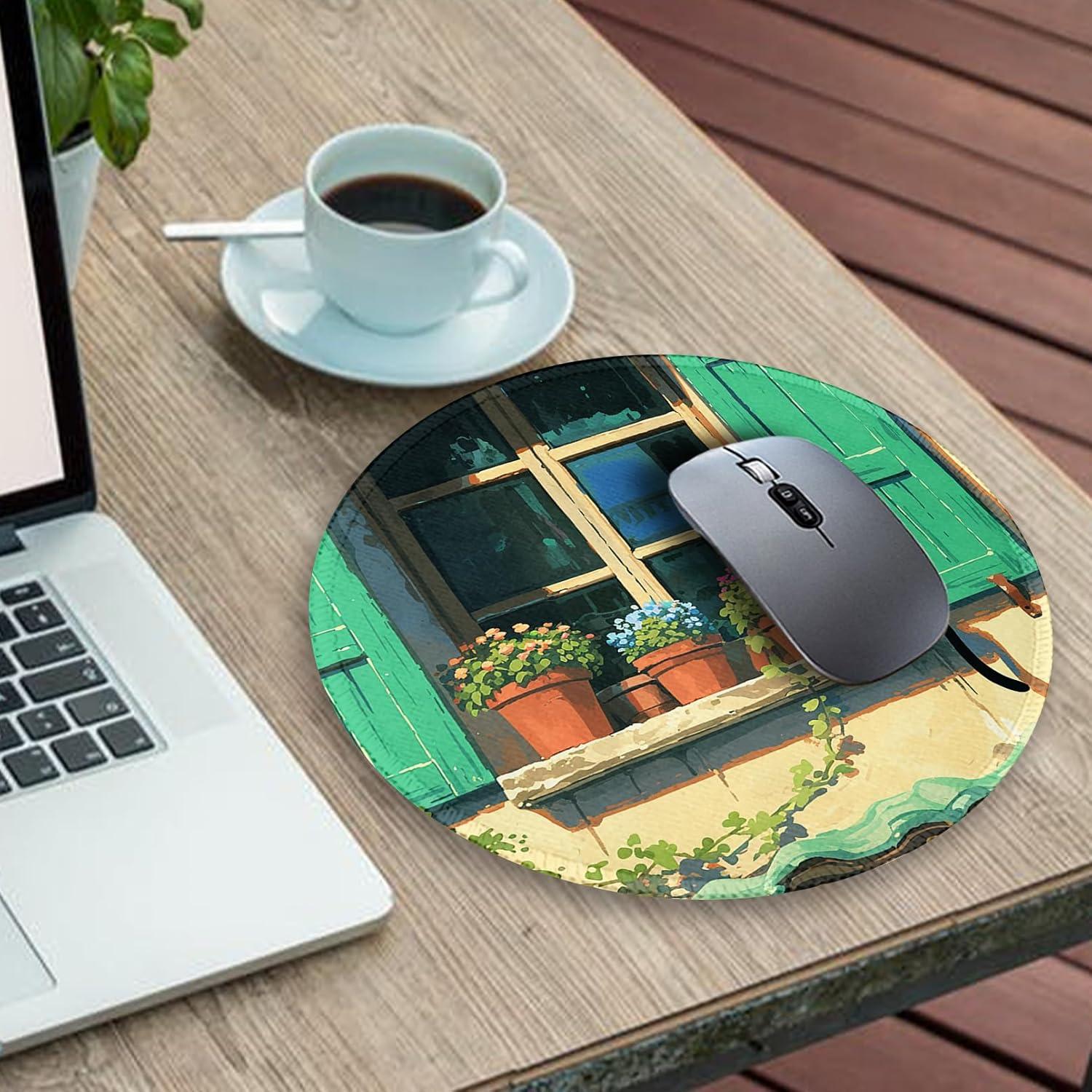 Alfombrilla de Ratón Gctriki Gato Negro Anime 22cm Antideslizante