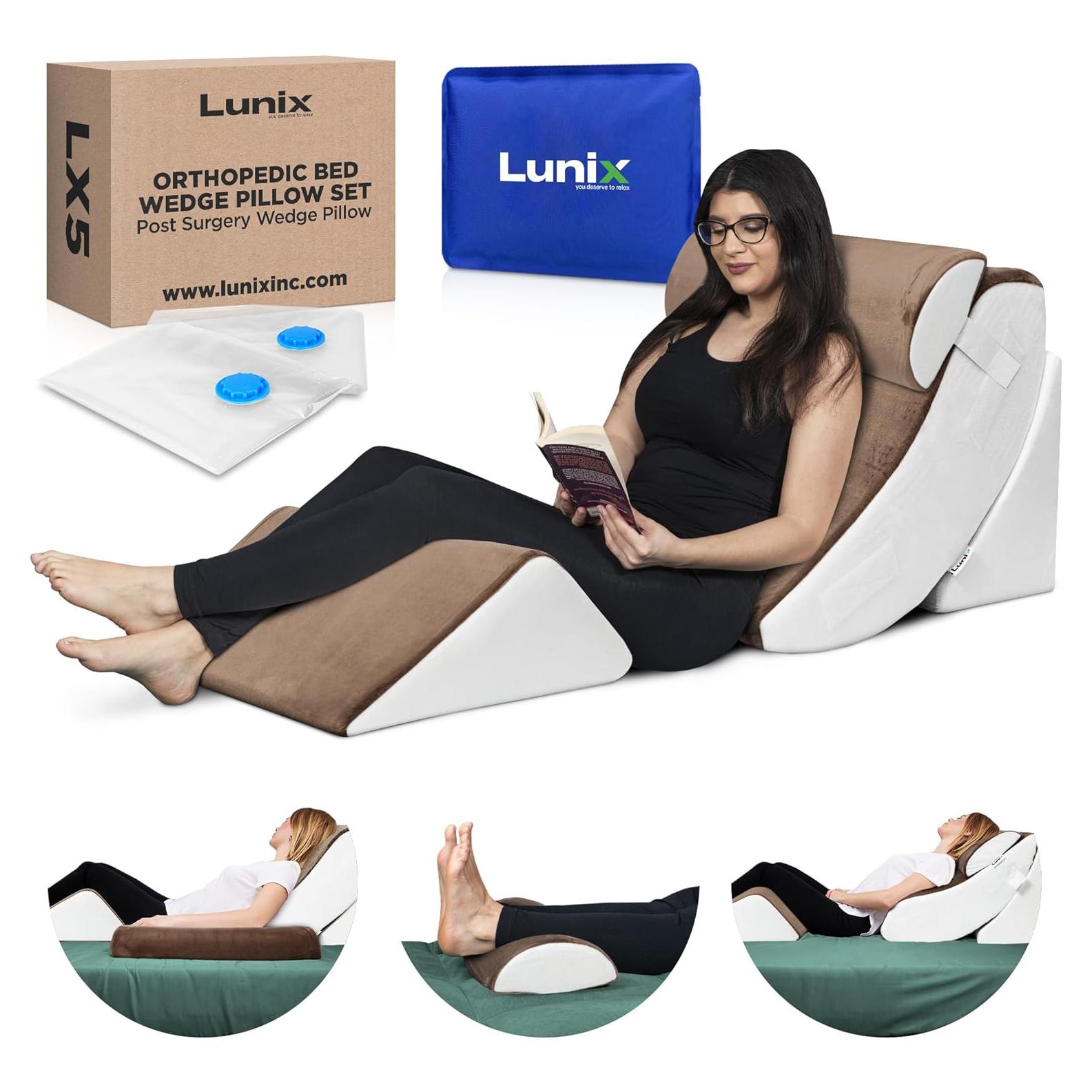 Juego de Almohadas Ortopédicas Lunix LX5 4pcs Espuma Viscoelástica