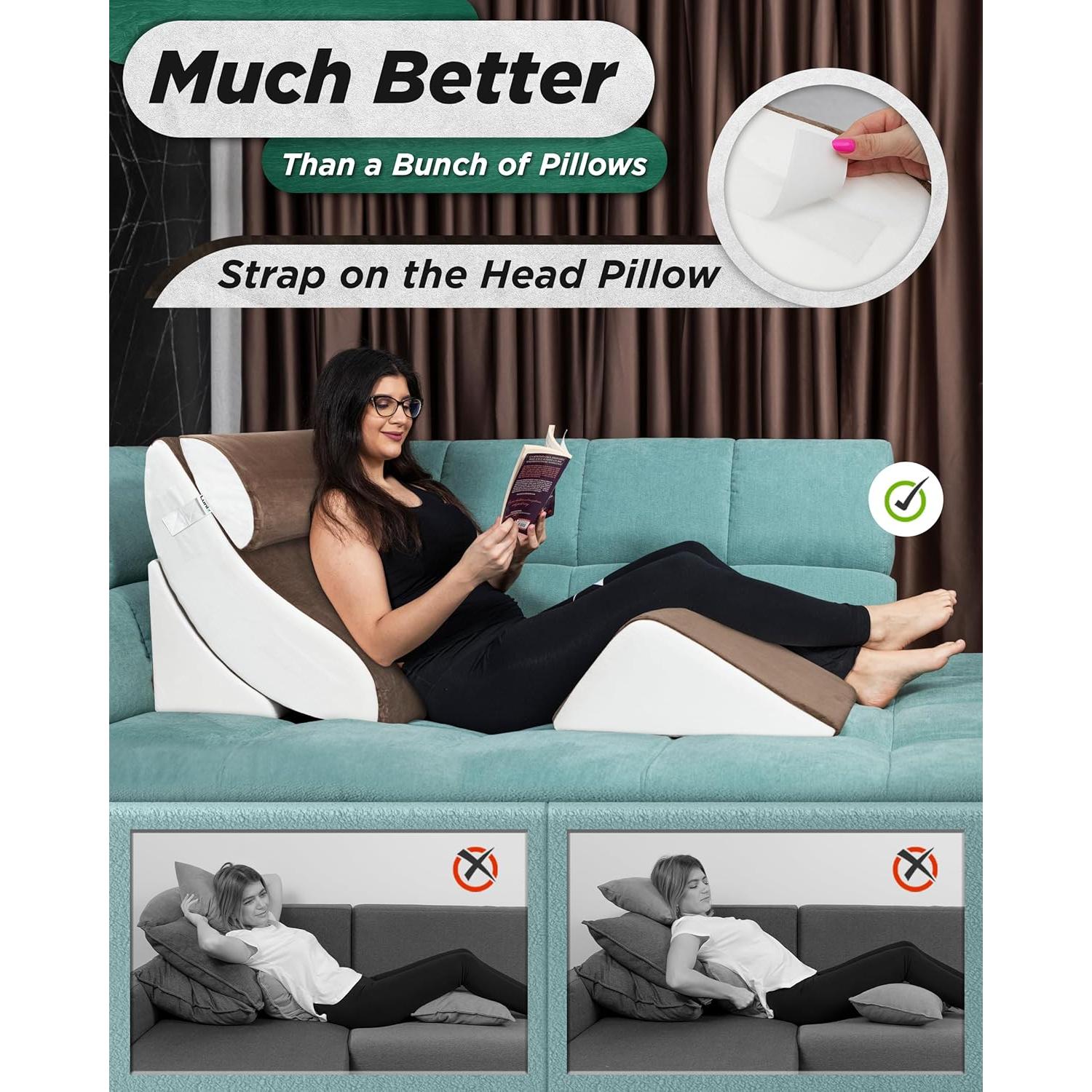 Juego de Almohadas Ortopédicas Lunix LX5 4pcs Espuma Viscoelástica