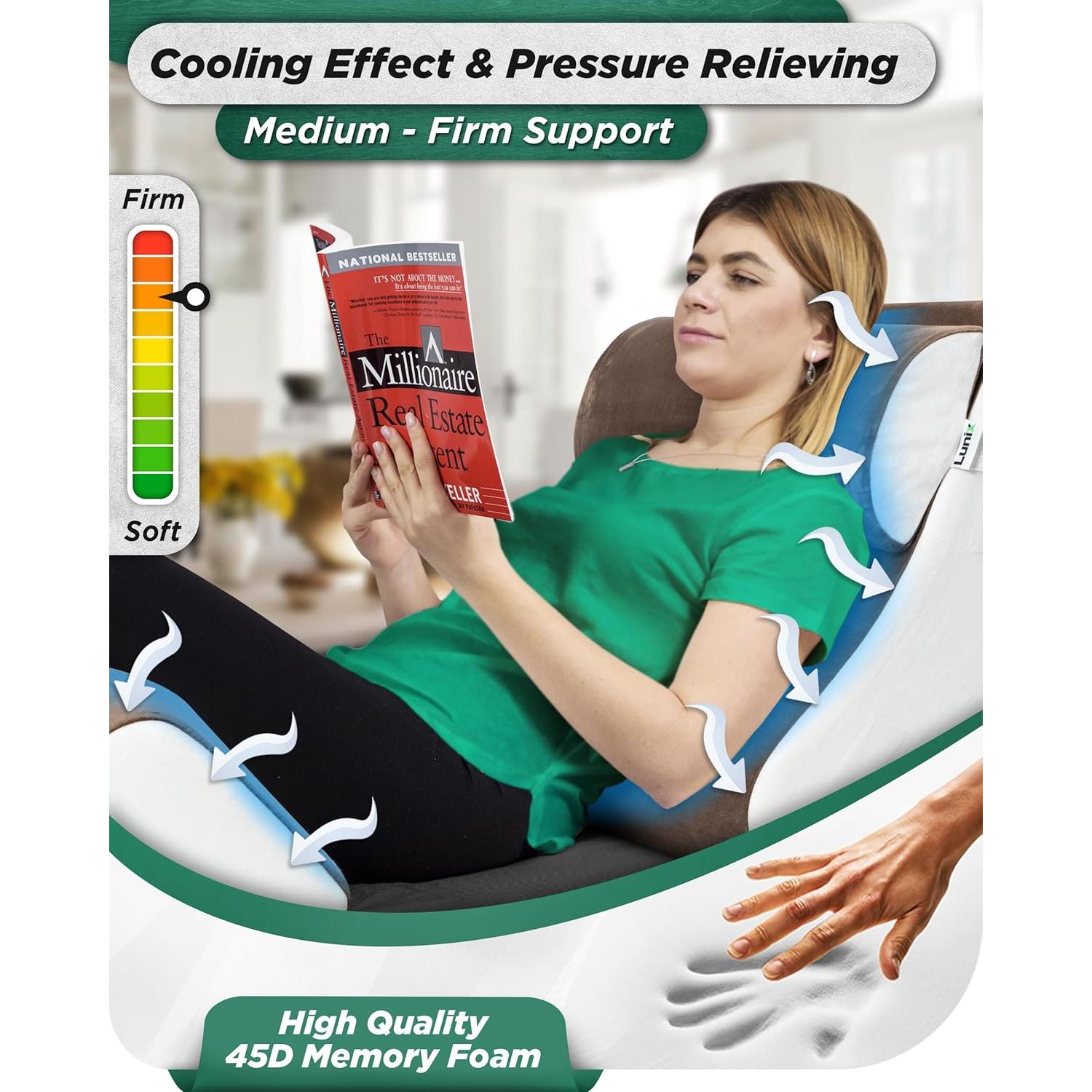 Juego de Almohadas Ortopédicas Lunix LX5 4pcs Espuma Viscoelástica