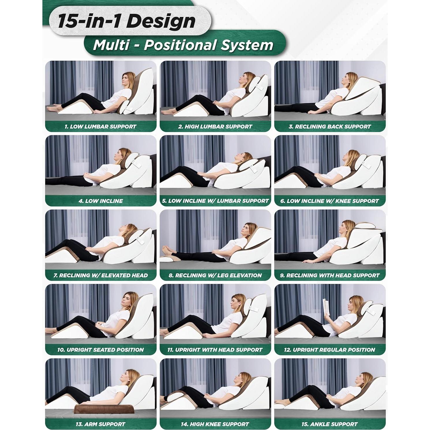 Juego de Almohadas Ortopédicas Lunix LX5 4pcs Espuma Viscoelástica