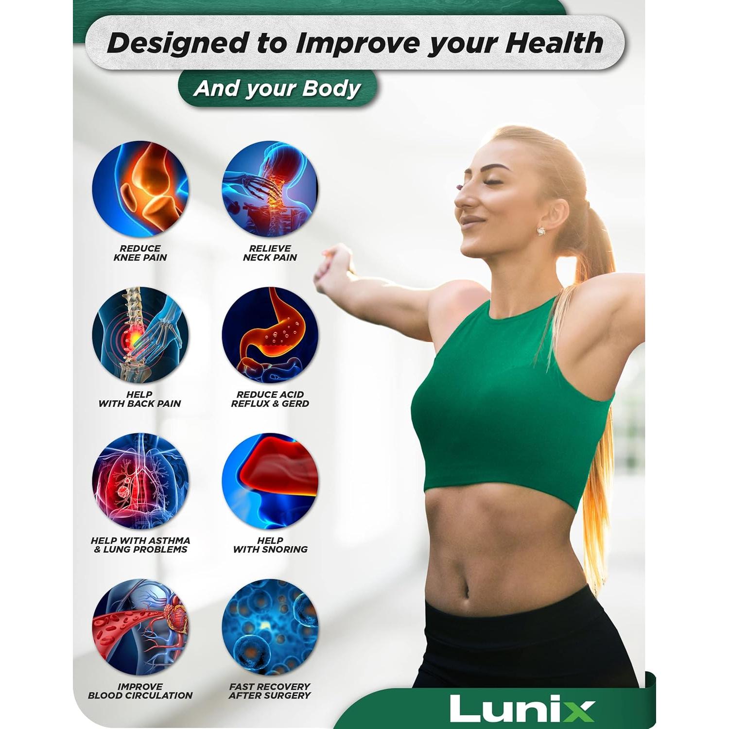 Juego de Almohadas Ortopédicas Lunix LX5 4pcs Espuma Viscoelástica