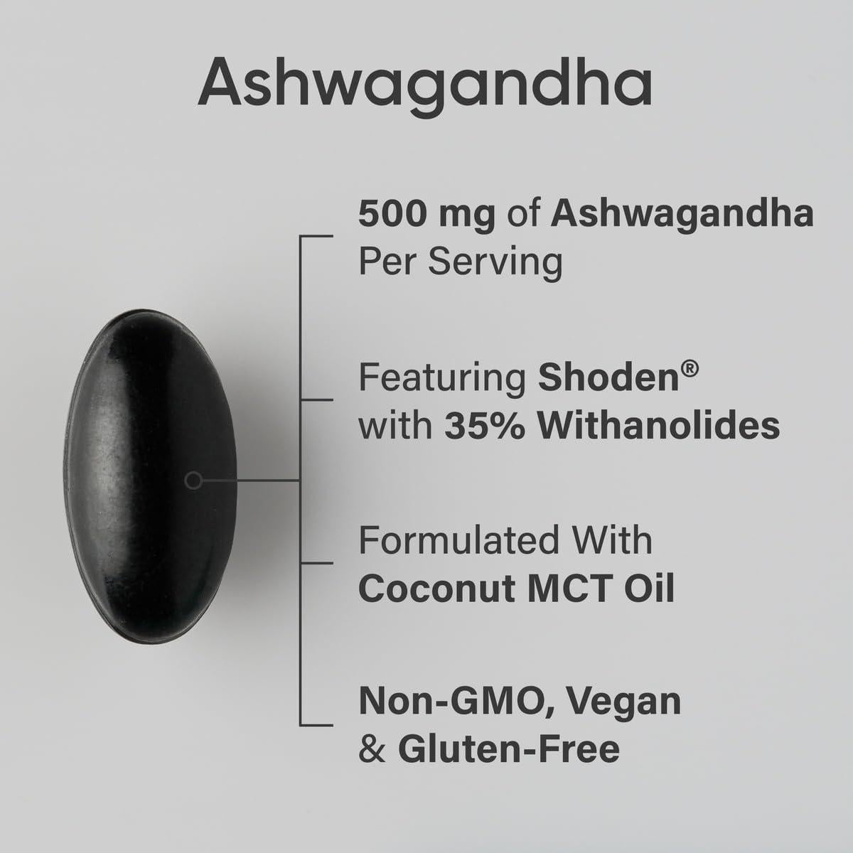 Softgels de Ashwagandha Sports Research 60 Cápsulas Veganas