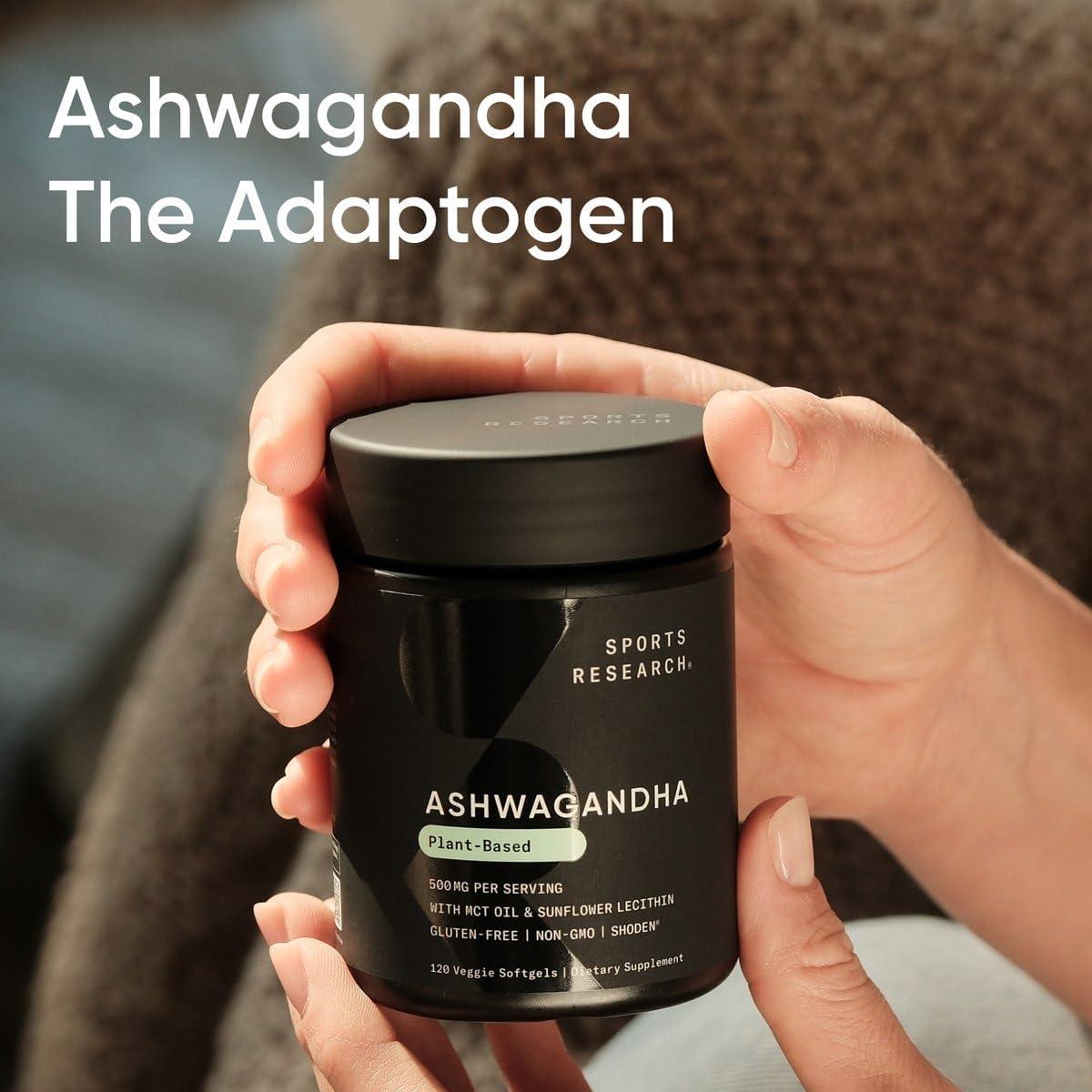 Softgels de Ashwagandha Sports Research 60 Cápsulas Veganas