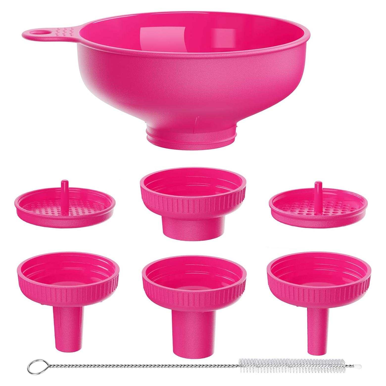 Juego de Embudos de Cocina Pisol con 5 Picos y 2 Filtros