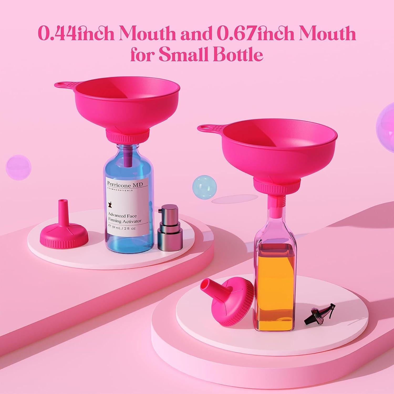 Juego de Embudos de Cocina Pisol con 5 Picos y 2 Filtros