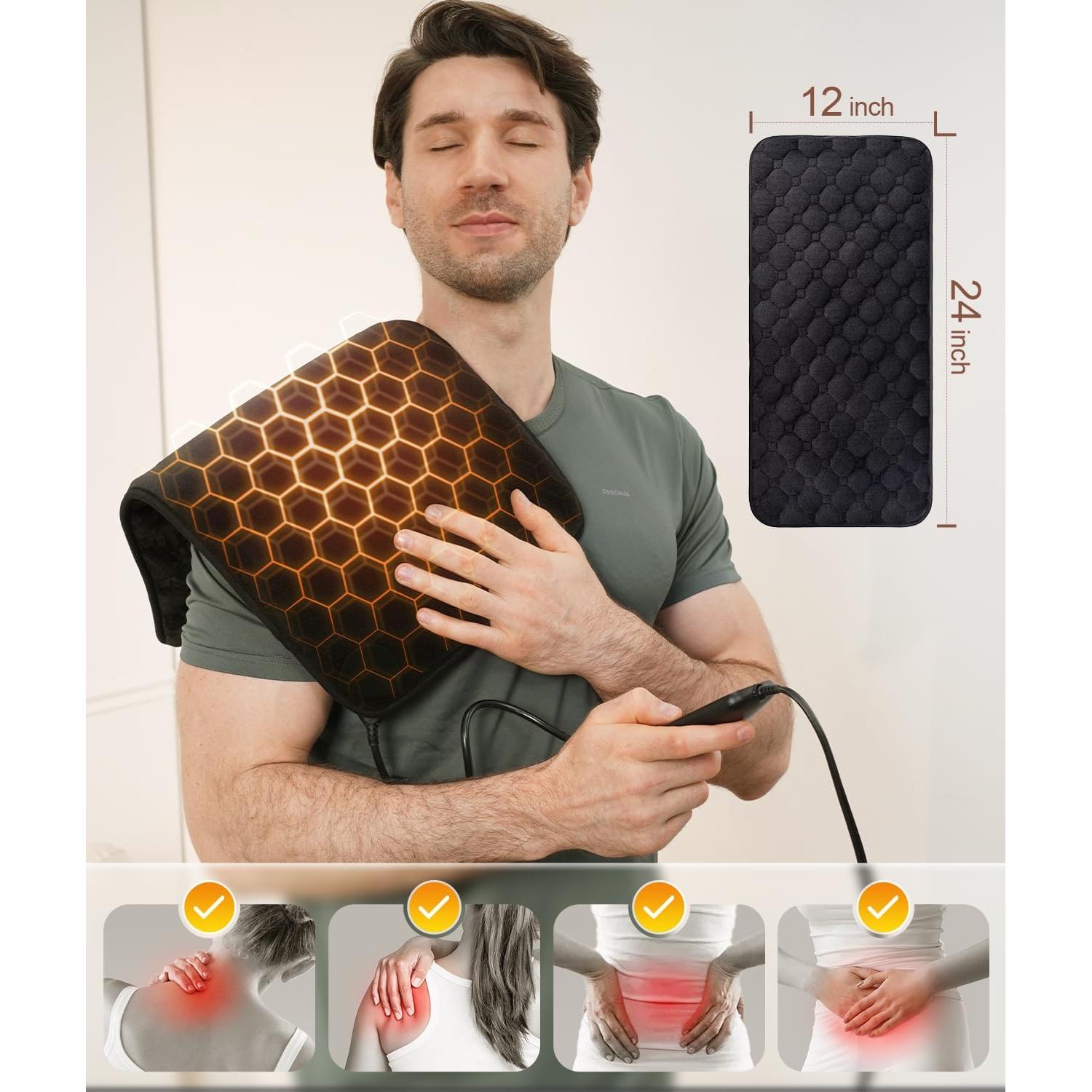 Almohadilla Térmica UTK 60x30 cm Infrarrojos Calentamiento Rápido