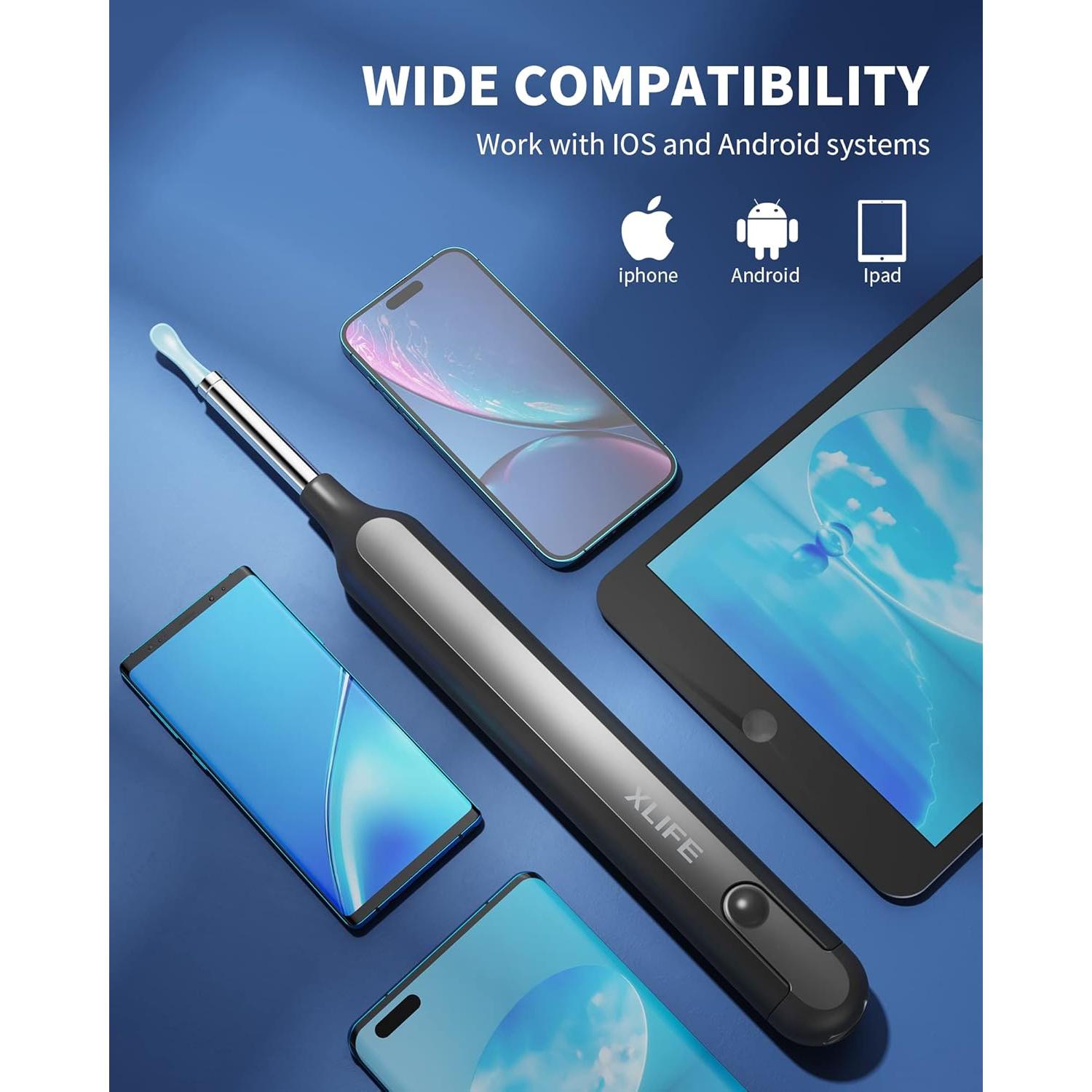 Limpiador de Oídos Yumika X1 con Cámara HD 1080P y 7 Piezas