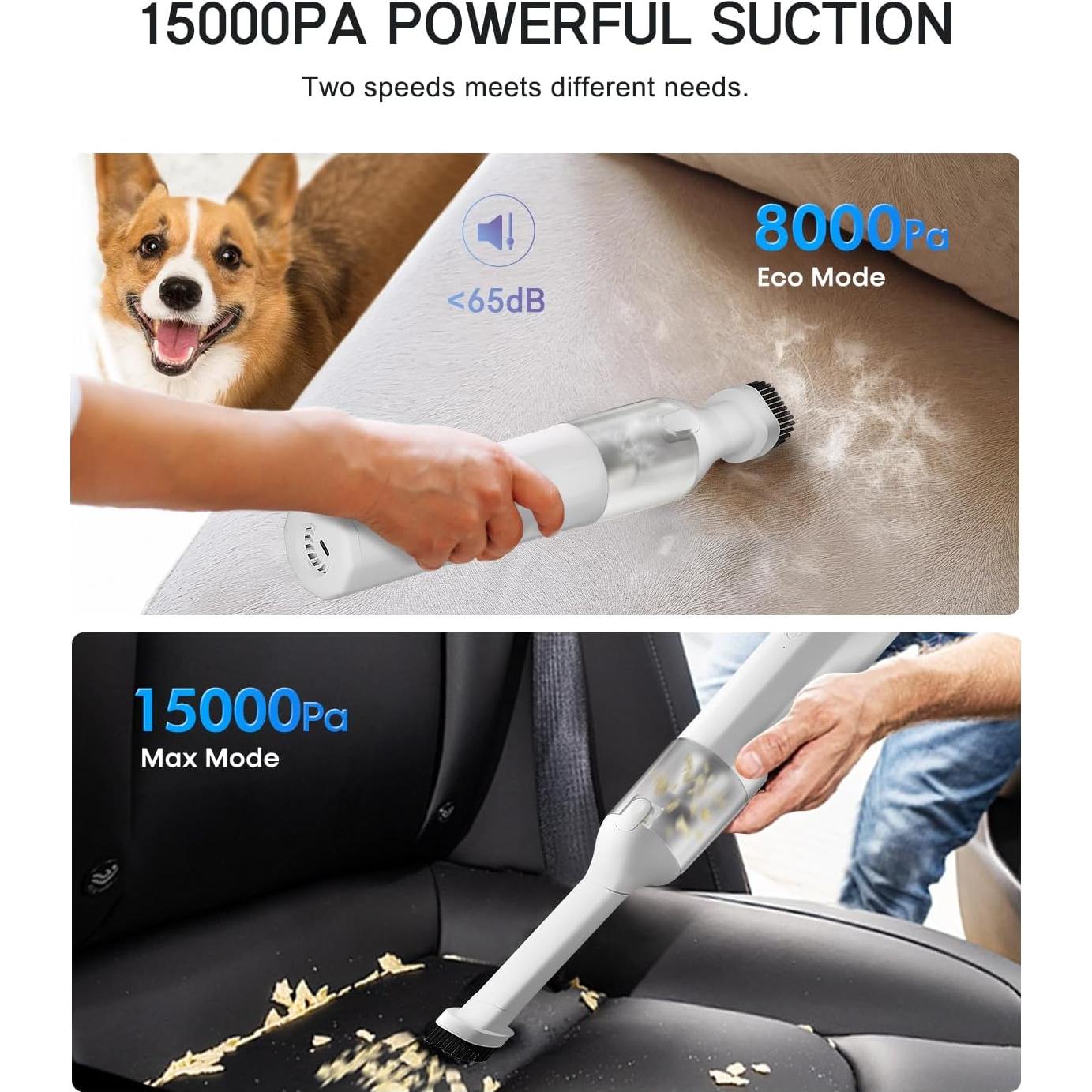 Aspiradora Portátil Sin Cable XINGJIA X1 15000Pa 4 en 1 Blanca