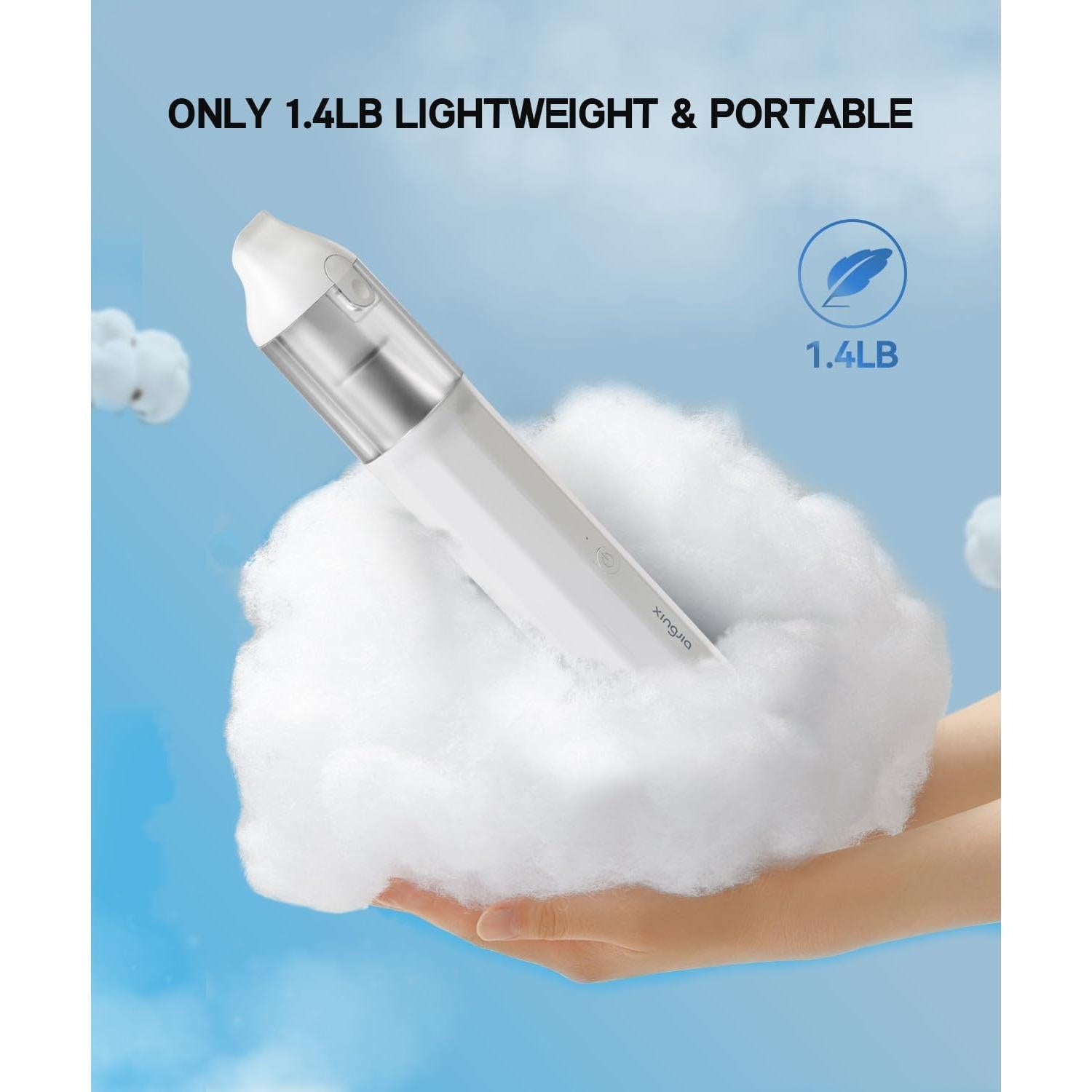 Aspiradora Portátil Sin Cable XINGJIA X1 15000Pa 4 en 1 Blanca