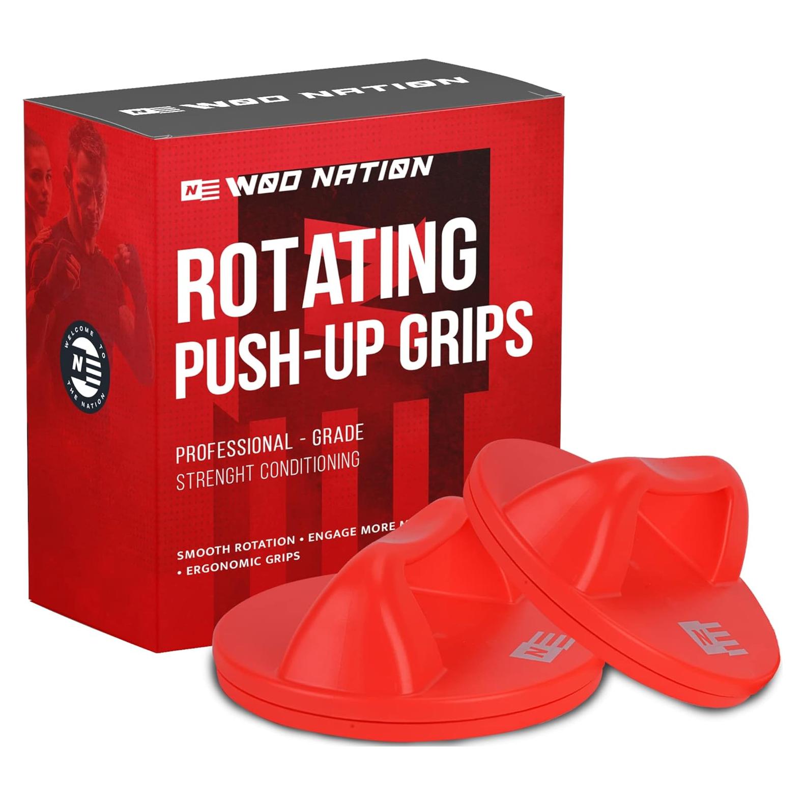 Barras de Flexiones Rotativas WOD Nation - Antideslizantes