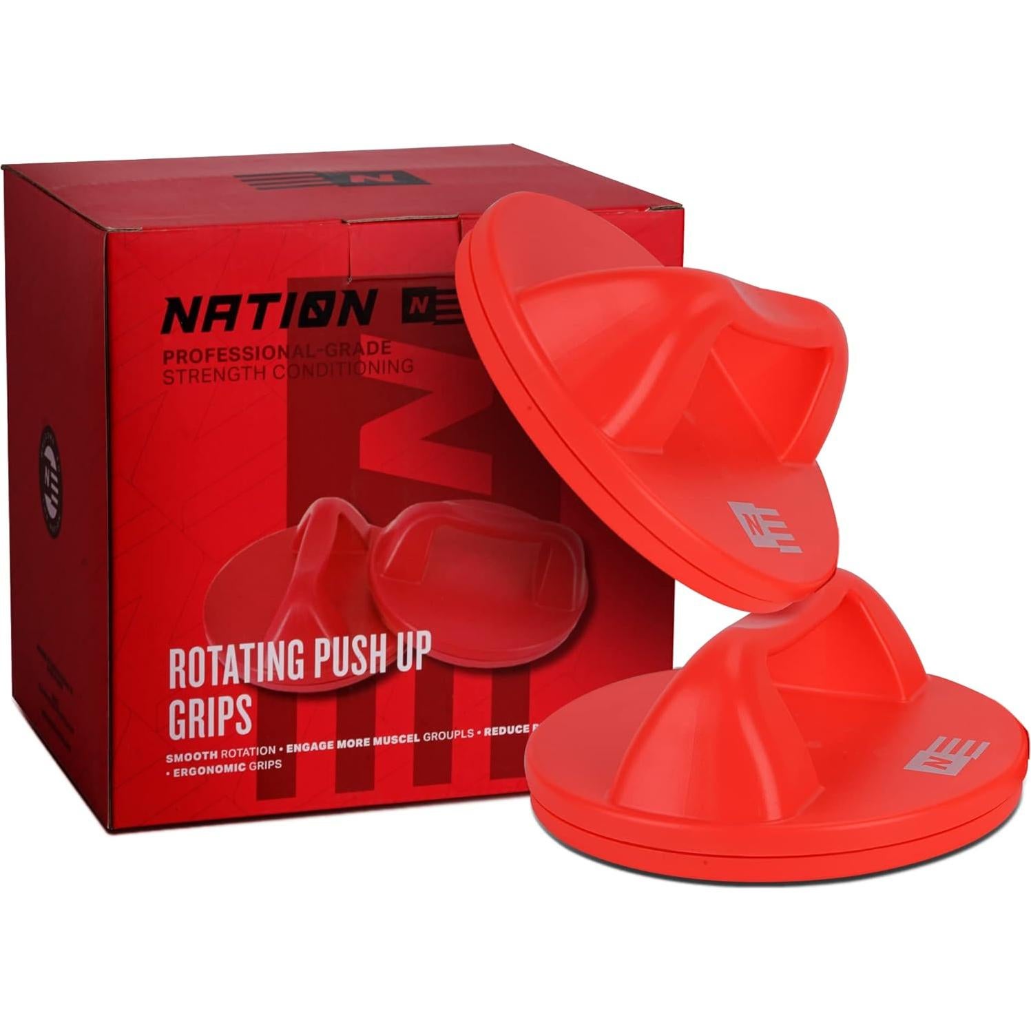 Barras de Flexiones Rotativas WOD Nation - Antideslizantes