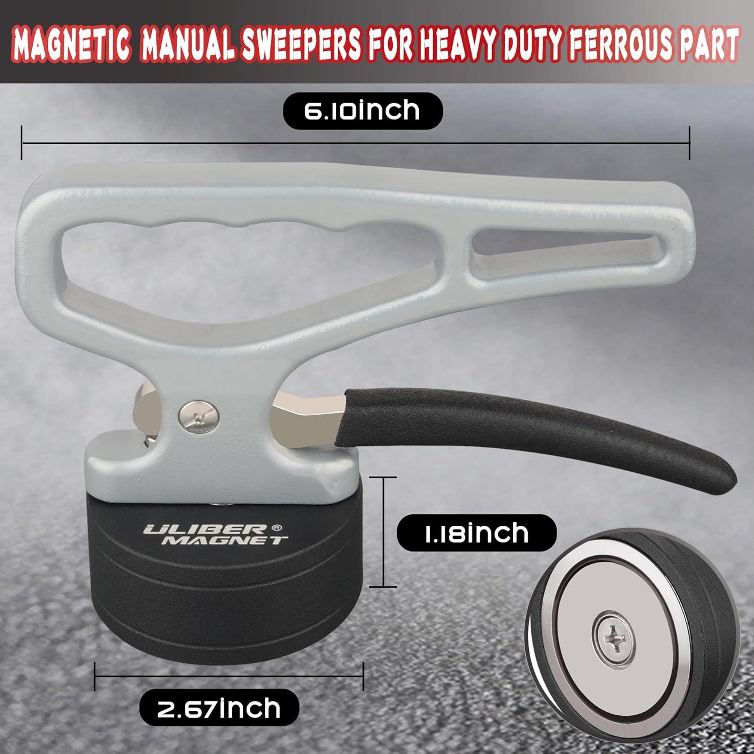 ULIBERMAGNET Herramienta Magnética 0.80 kg con Mango Ergonómico