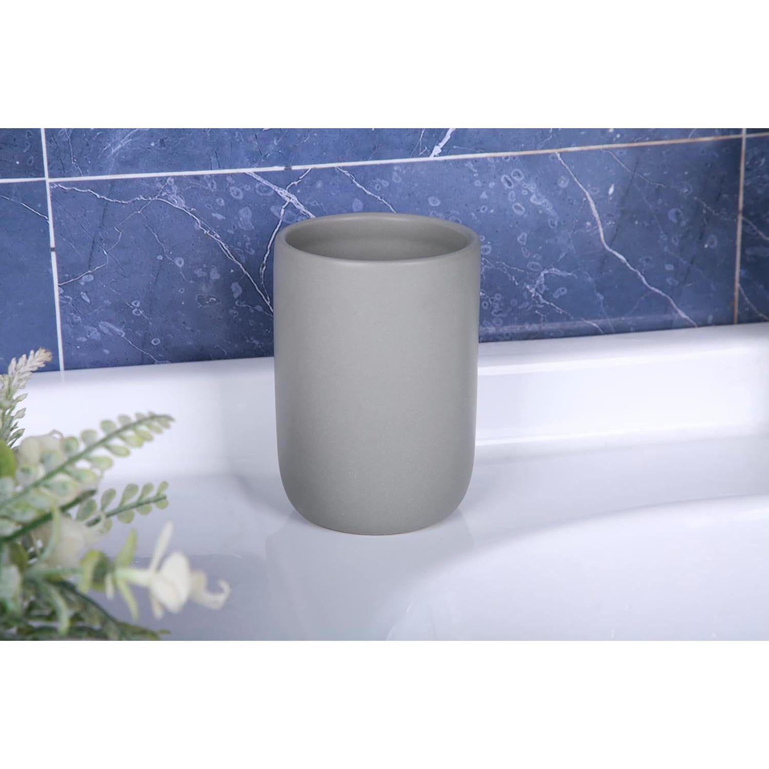 Soporte de Cepillos de Dientes Cerámico CAZAGA Negro 11 cm