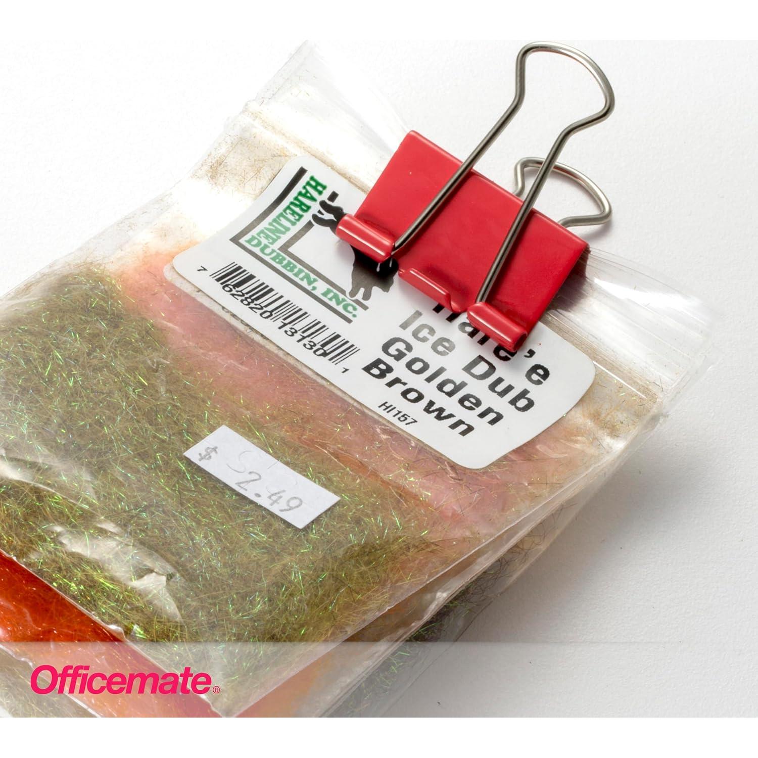 Clips de Binder Medianos Officemate Colores Asortidos