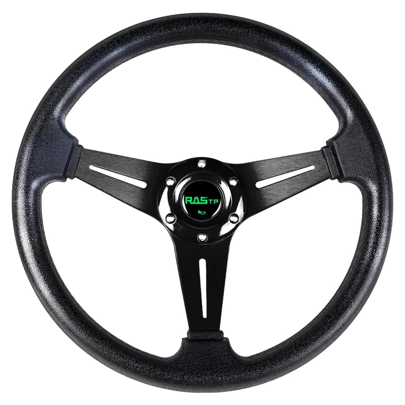 Volante de Carreras RASTP 35 cm Universal con Claxon - Negro