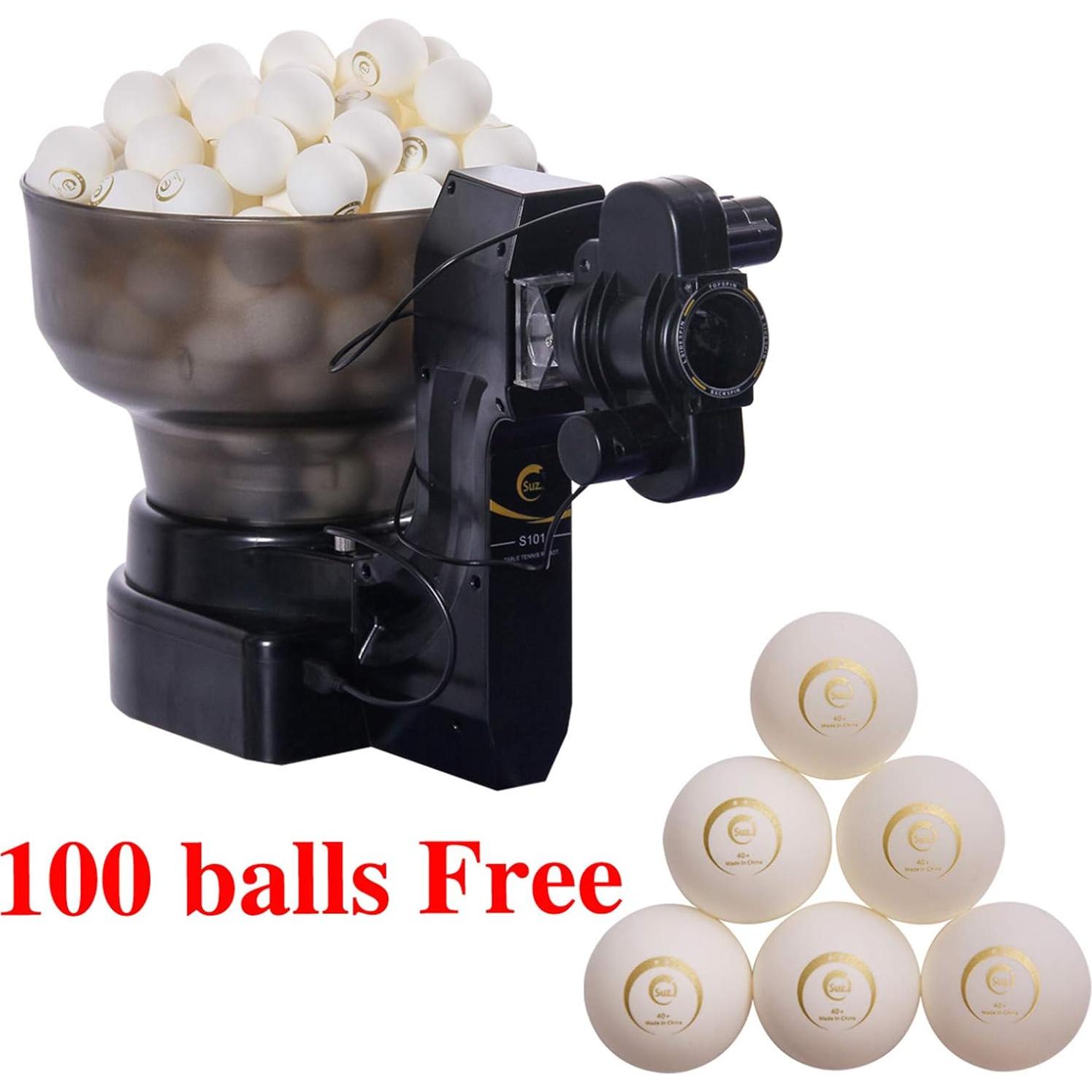 Máquina de Pelotas de Ping Pong Suz S101 para Entrenamiento