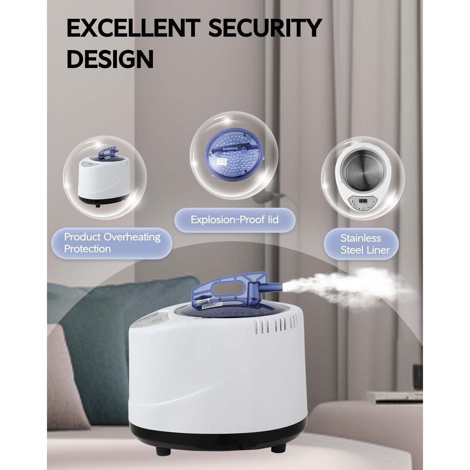 Máquina de Vapor de Sauna Simivol 2.5L Control Remoto