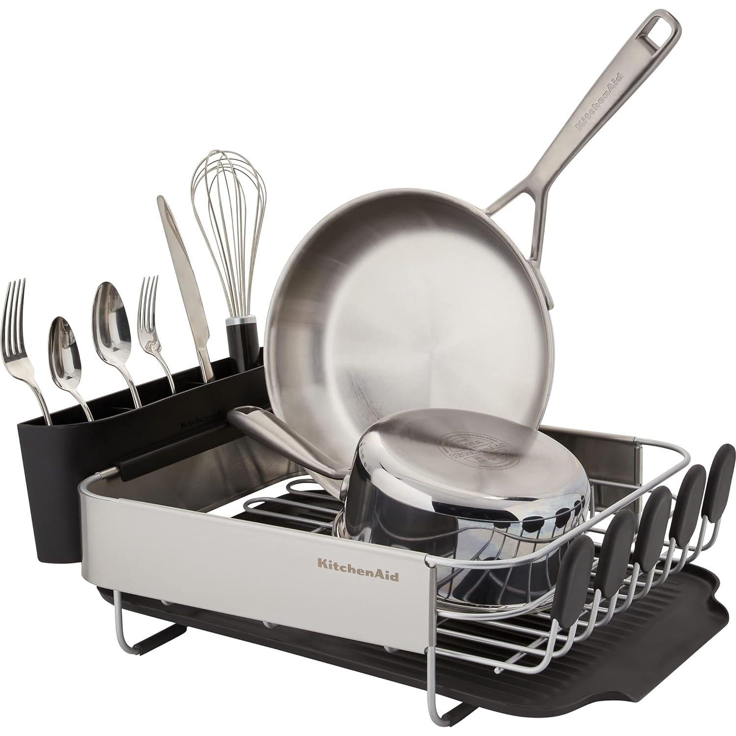 Escurridor de Platos KitchenAid Compacto Acero Inoxidable 40.7 cm