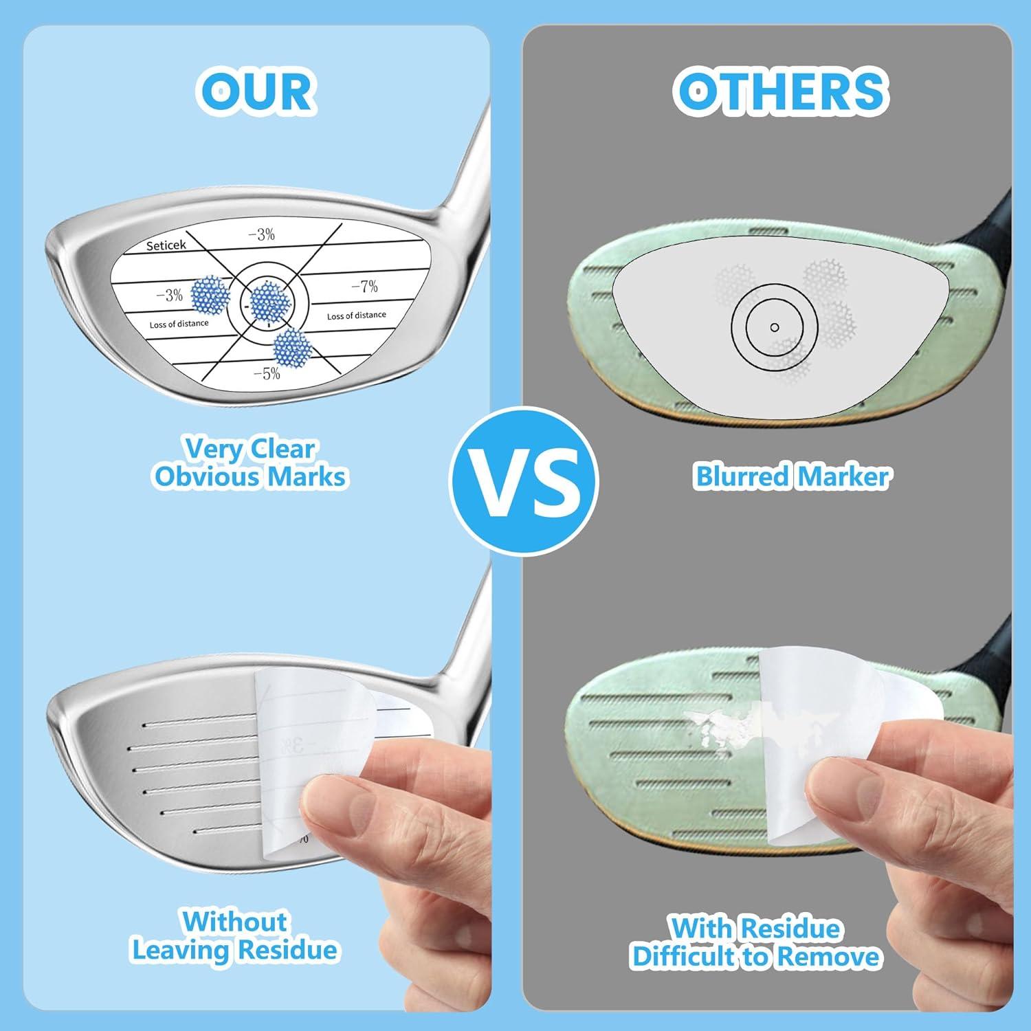 Juego de Cinta de Impacto Golf Seticek 300 Pcs Diestros