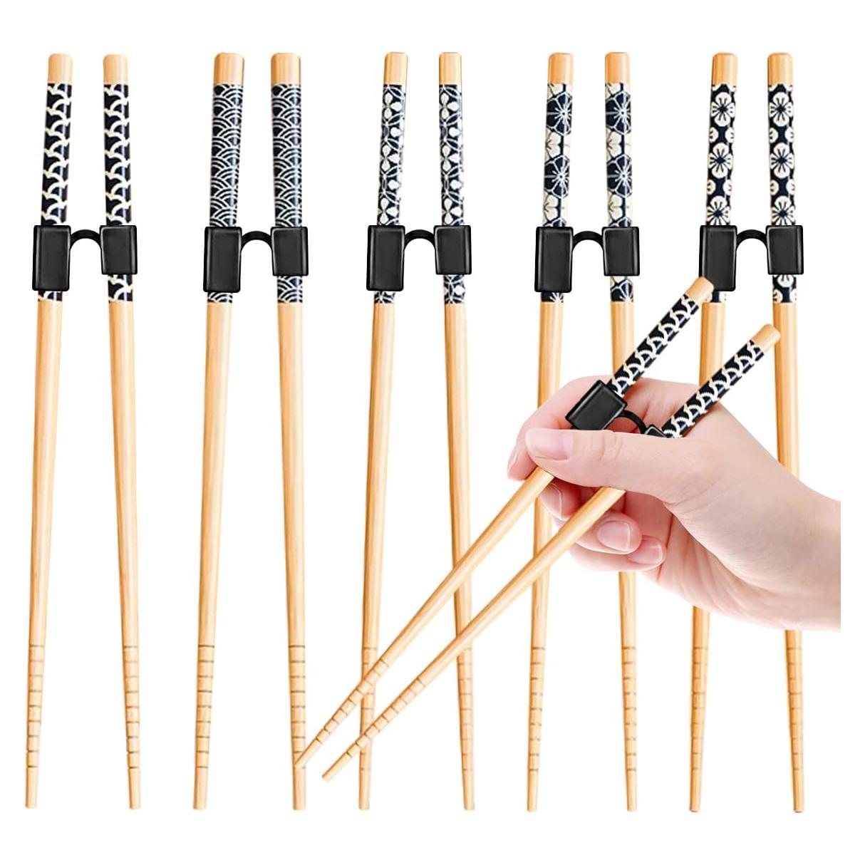 5 Pares de Palillos de Entrenamiento Reutilizables LYART 22.5cm