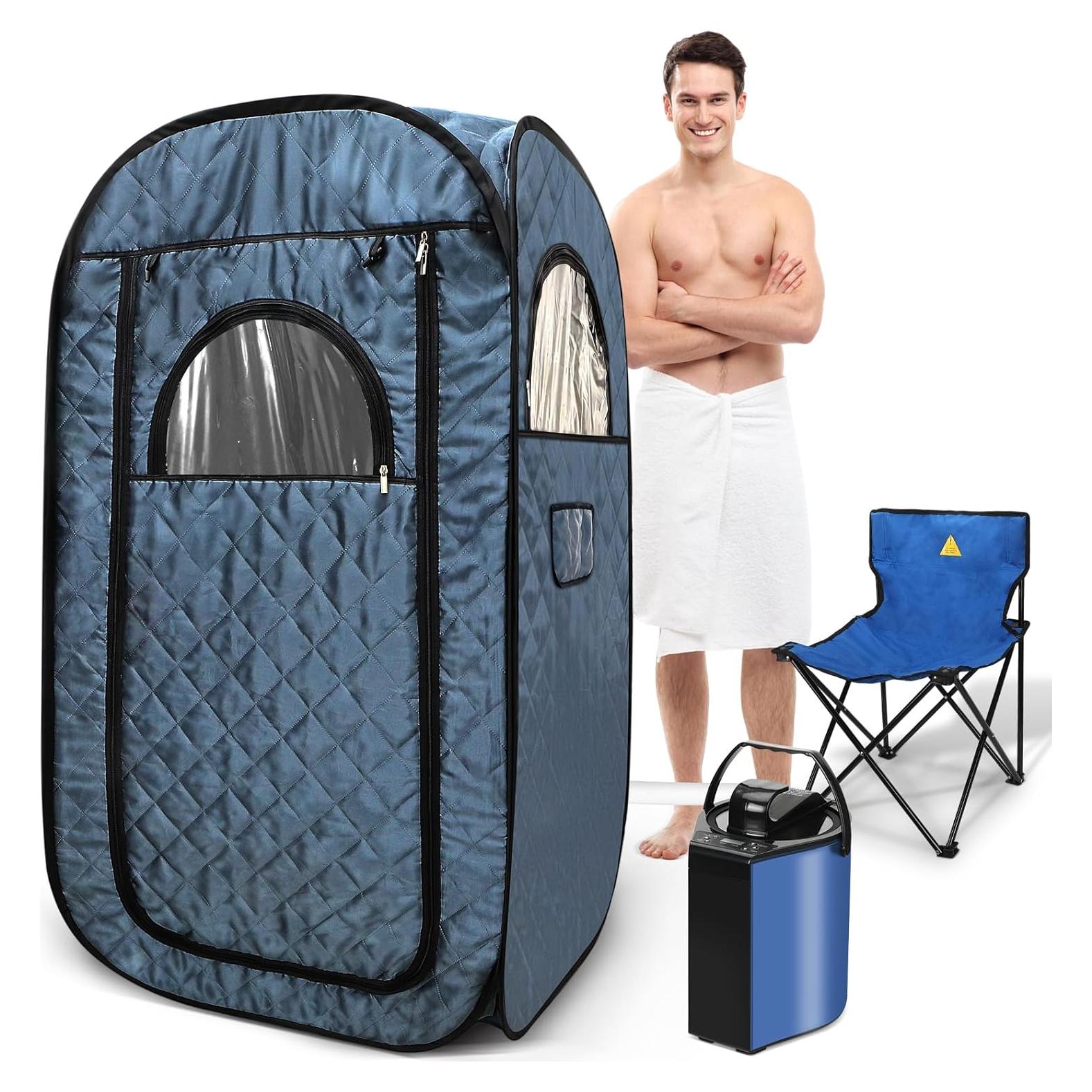 Sauna de Vapor Portátil Sauna Sunakie 3L 9 Niveles Azul