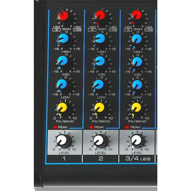 Consola de Mezcla Pyle PMXU43BT 4 Canales Bluetooth USB