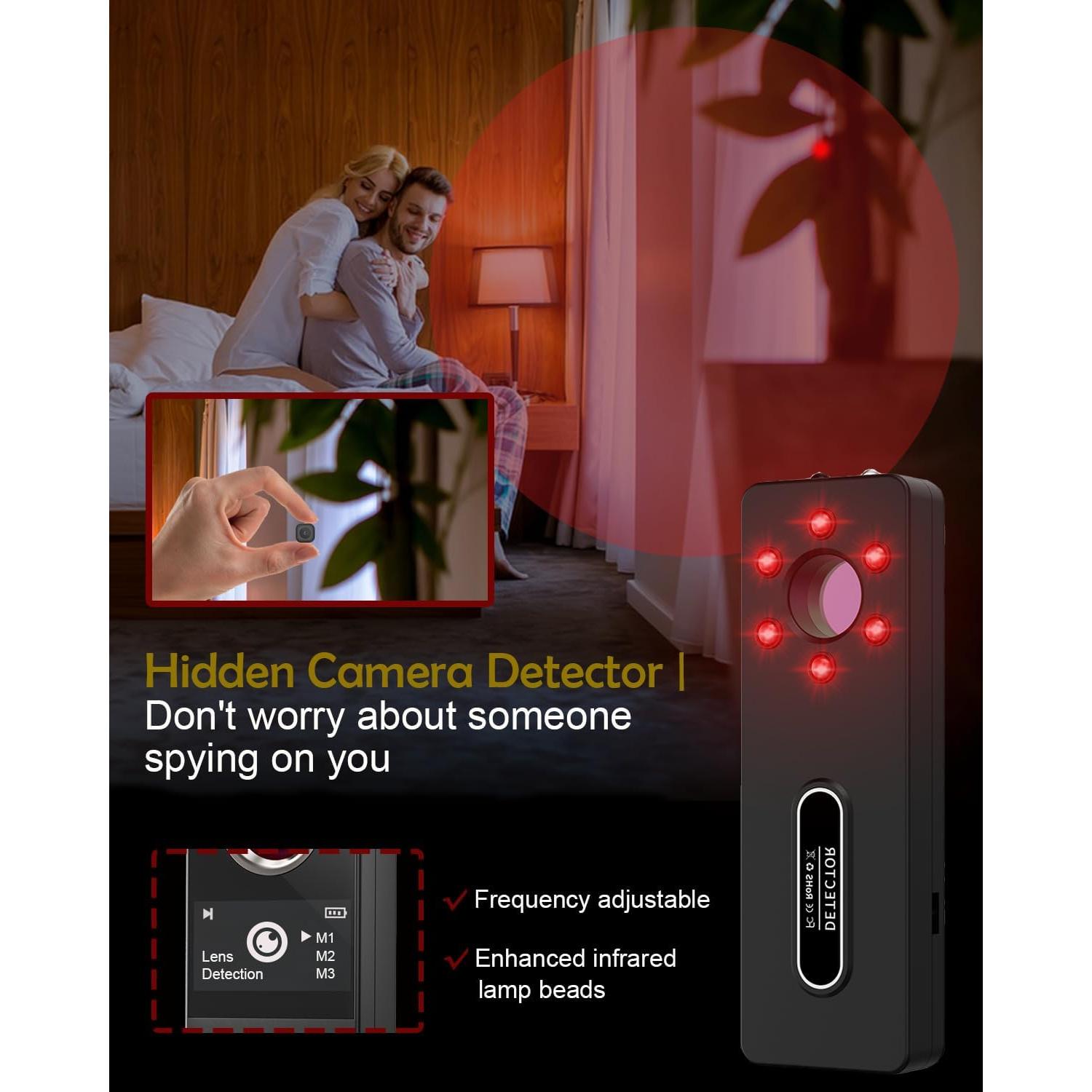 Detector de Cámara Oculta HUYNL K88 - Protección Privacidad Mediano