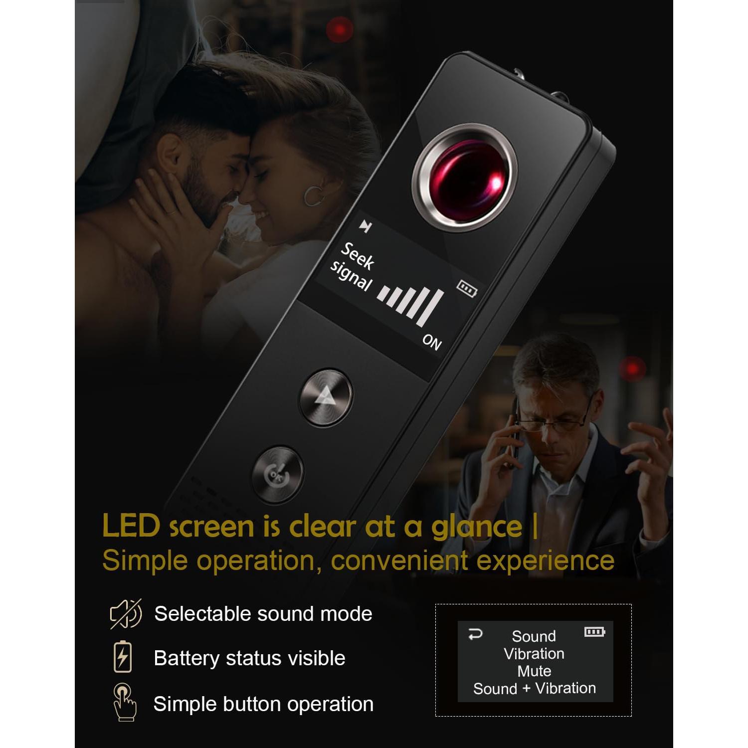 Detector de Cámara Oculta HUYNL K88 - Protección Privacidad Mediano