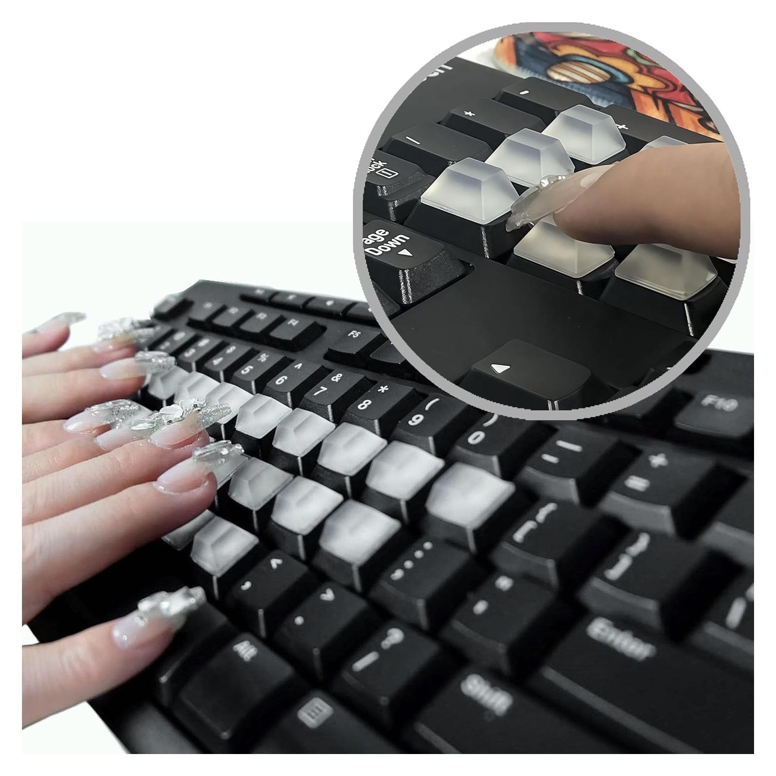 Etiquetas de Teclado Silicona Transparente Zooplan 80 PCS