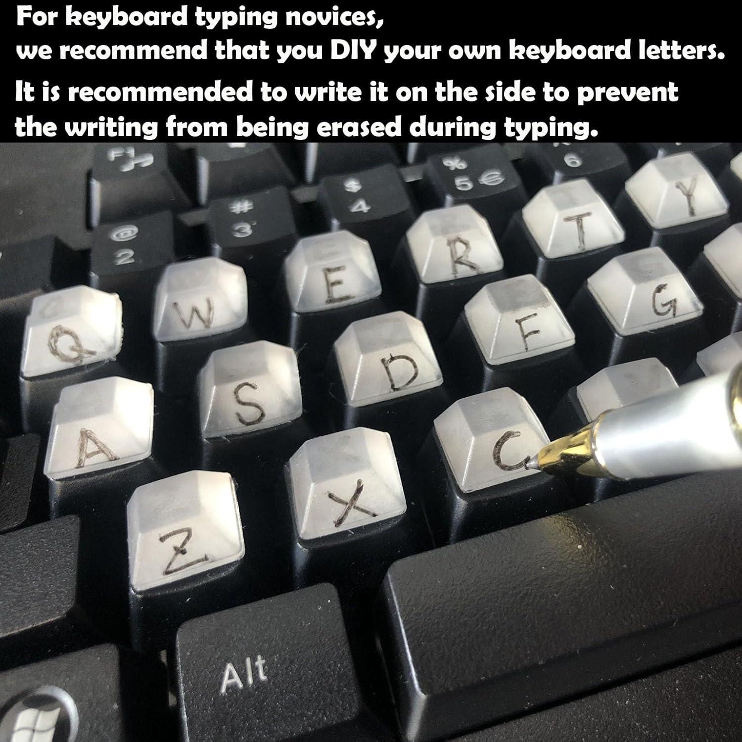 Etiquetas de Teclado Silicona Transparente Zooplan 80 PCS