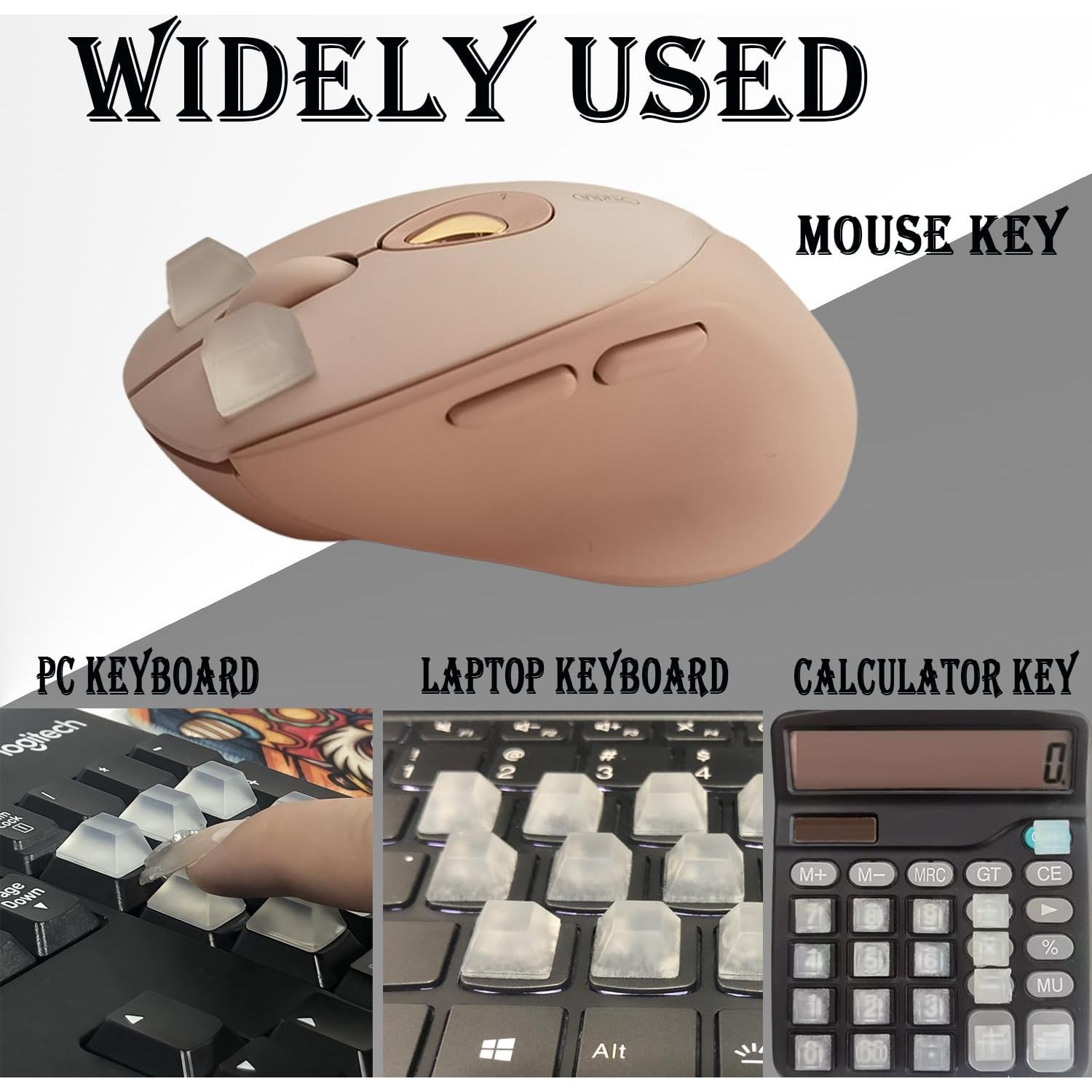 Etiquetas de Teclado Silicona Transparente Zooplan 80 PCS