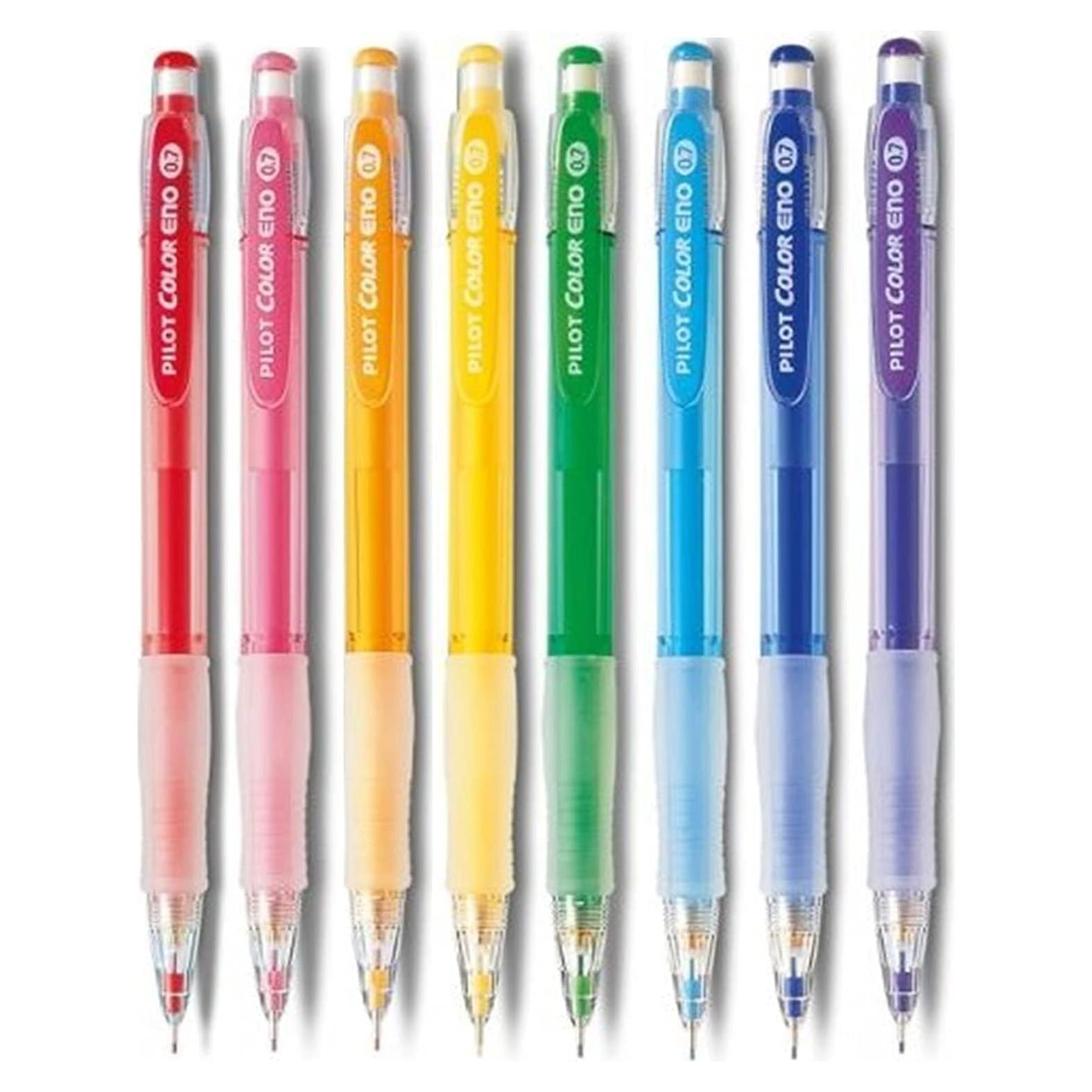 Lápiz Mecánico Pilot Color Eno 0.7mm Set 8 Colores