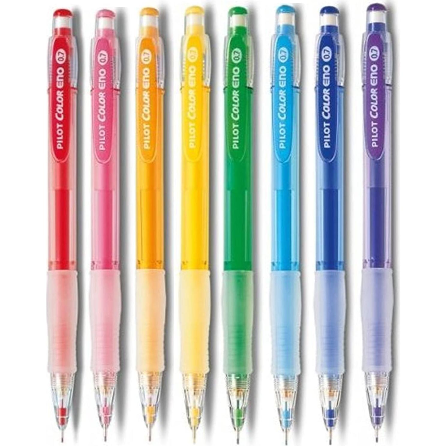 Lápiz Mecánico Pilot Color Eno 0.7mm Set 8 Colores