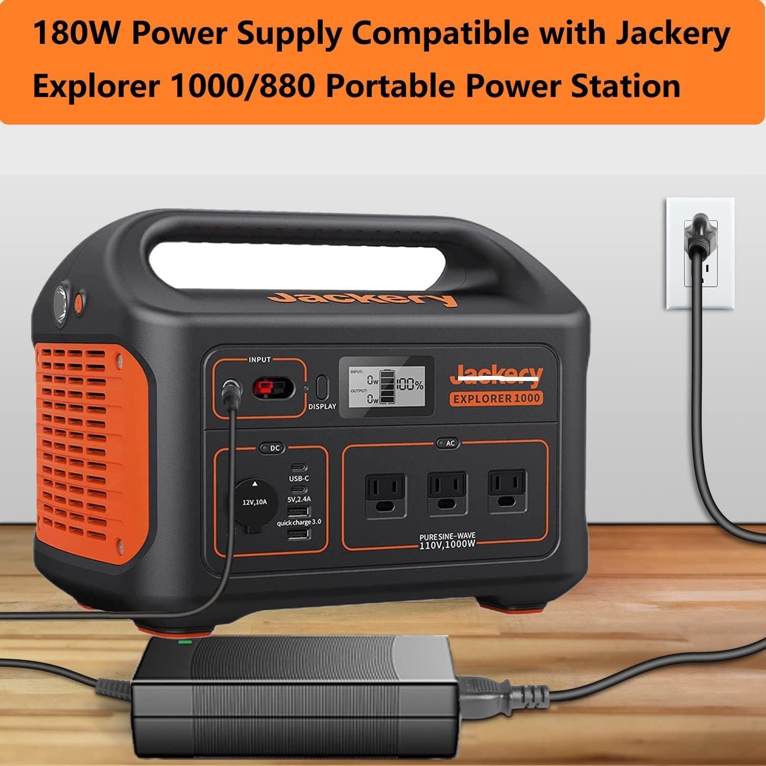 Cargador Jackery 1000/880 24V 180W Adaptador CA