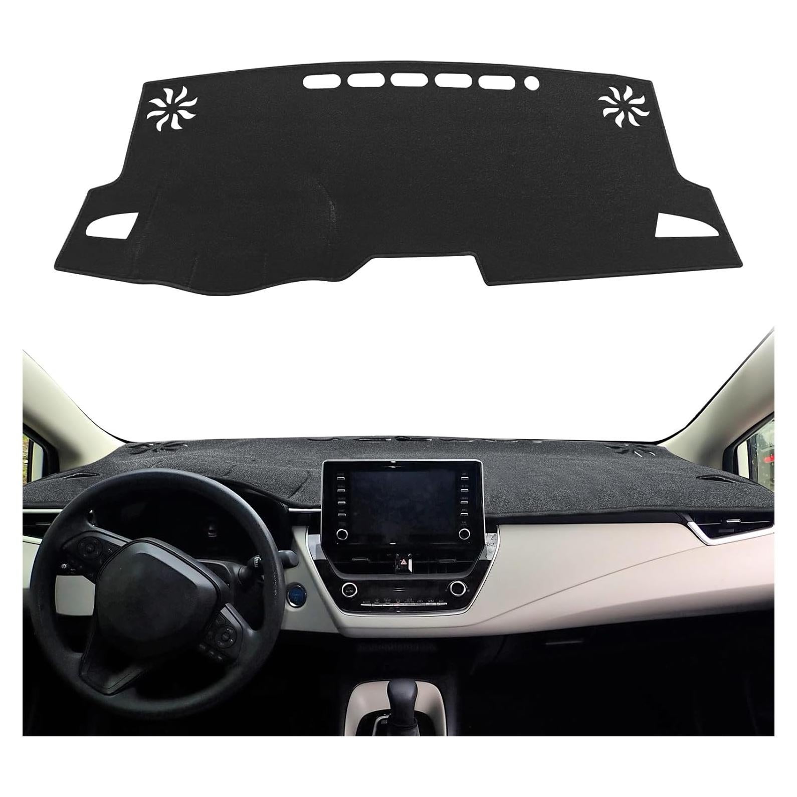 Cubierta del Tablero HEDAQI para Toyota Corolla 2019-2025 Negra