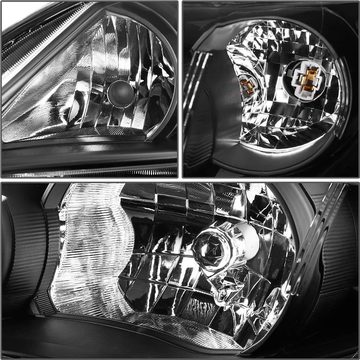 Faros Auto Dynasty para Toyota Corolla Sedan 2011-2013, Carcasa Negra