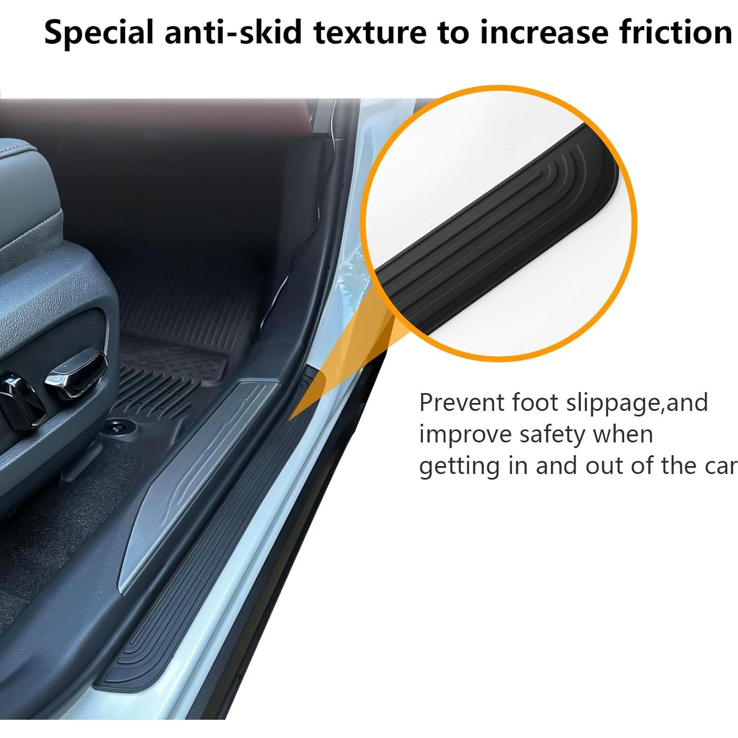 Protector de Umbral de Puerta DREOOCAR 51.8x4cm Negro