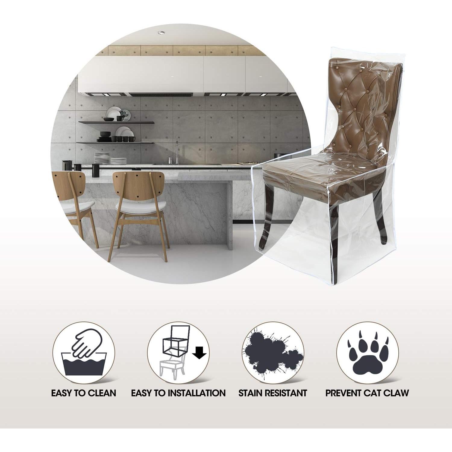 Funda de Silla Zipcase 2 Pcs PVC Impermeable 50,8x55,88 cm