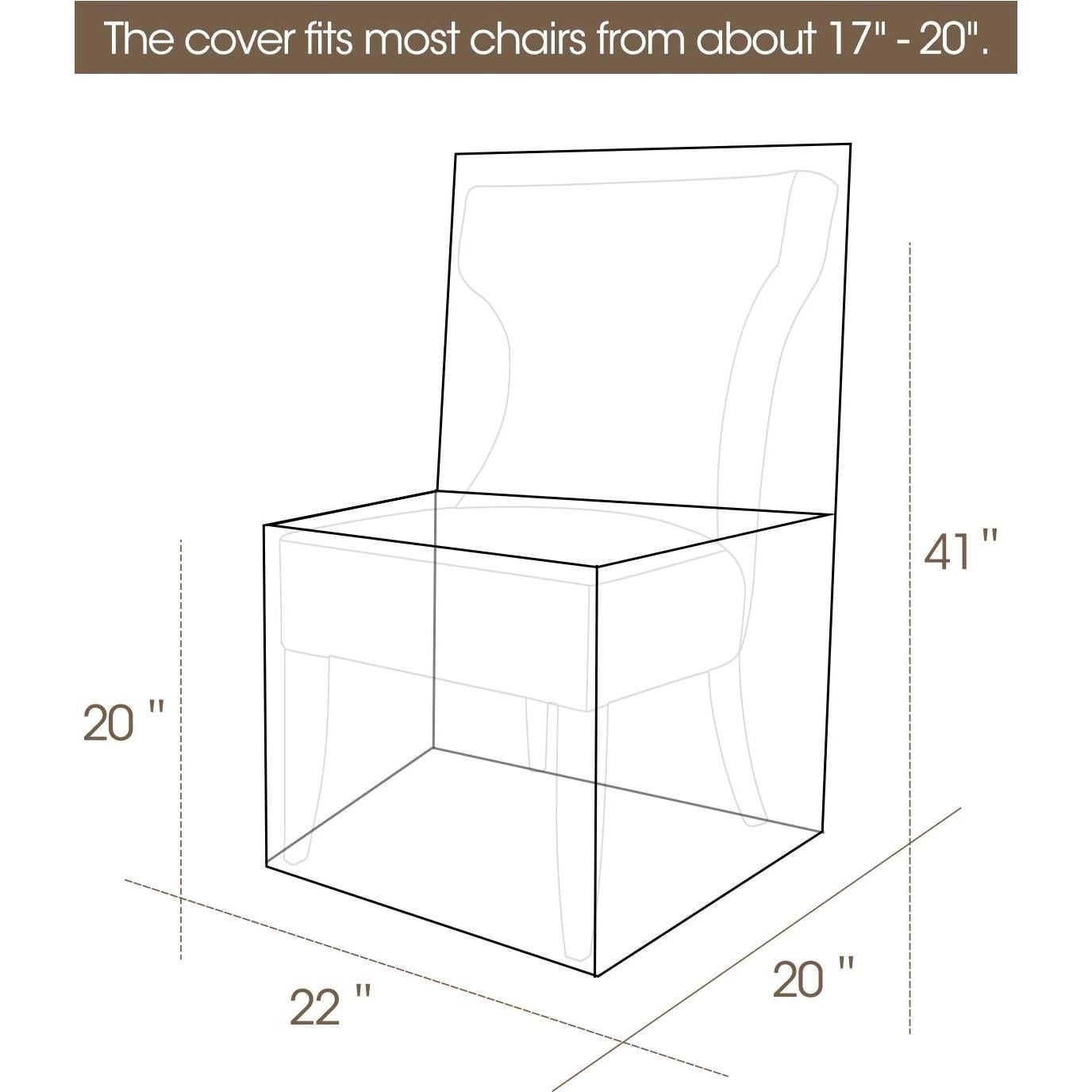 Funda de Silla Zipcase 2 Pcs PVC Impermeable 50,8x55,88 cm