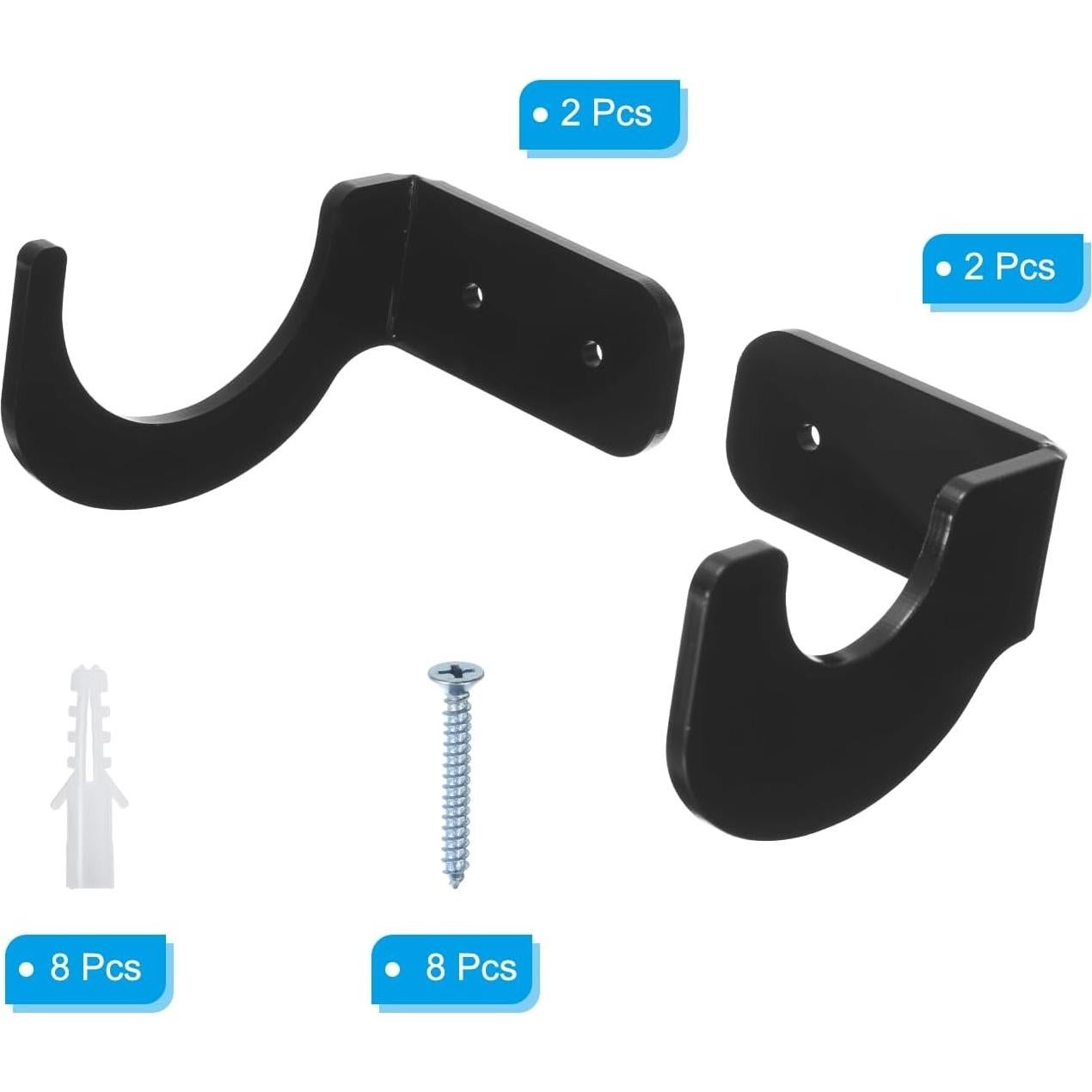 Soporte de Pared para Sable de Luz PATIKIL Negro - 2 Pares