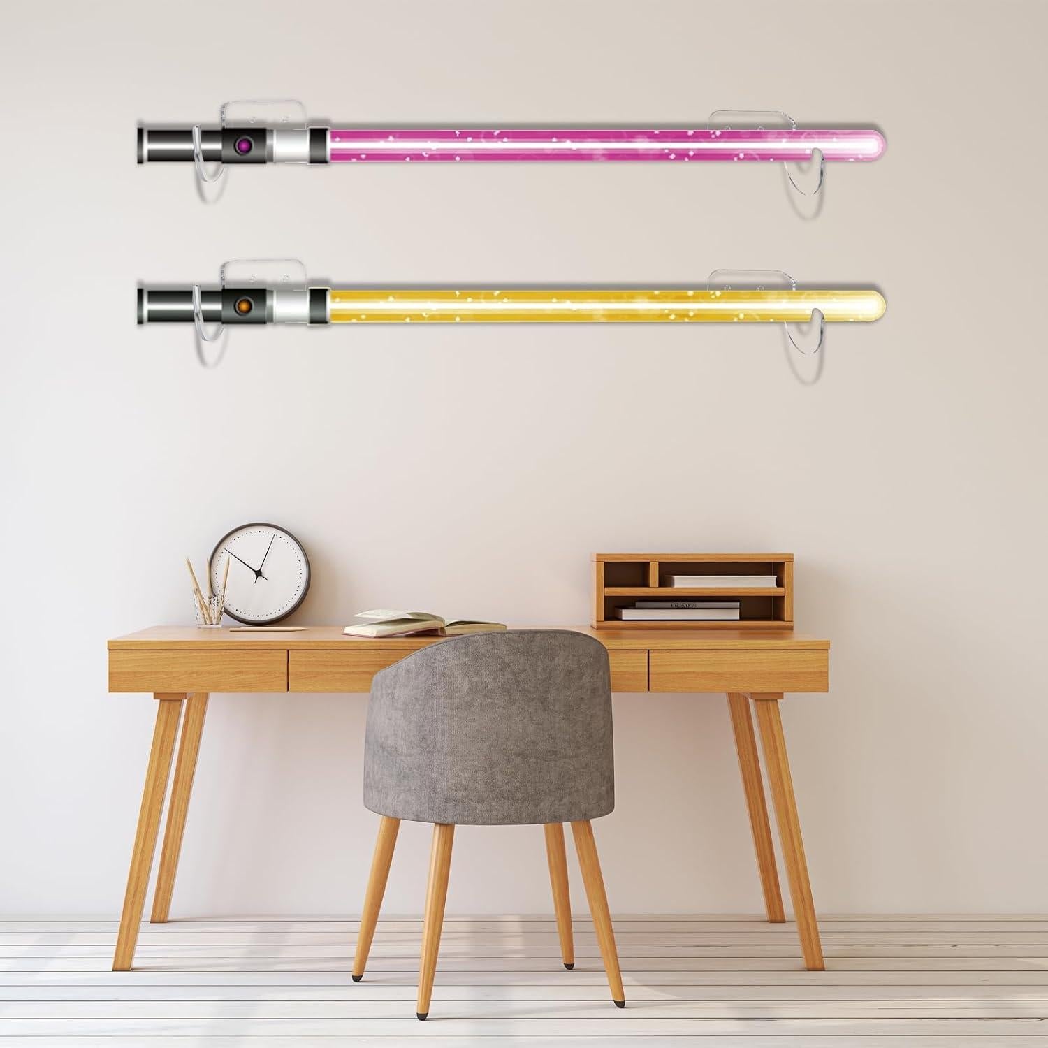 Soporte de Pared para Sable de Luz PATIKIL Negro - 2 Pares