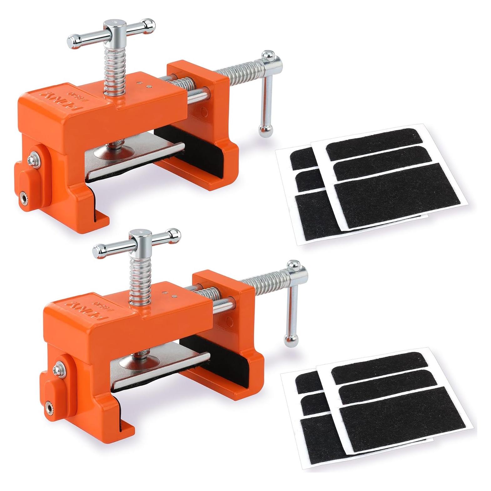 PONY Juego de 2 Abrazaderas para Gabinetes 8510 Naranja