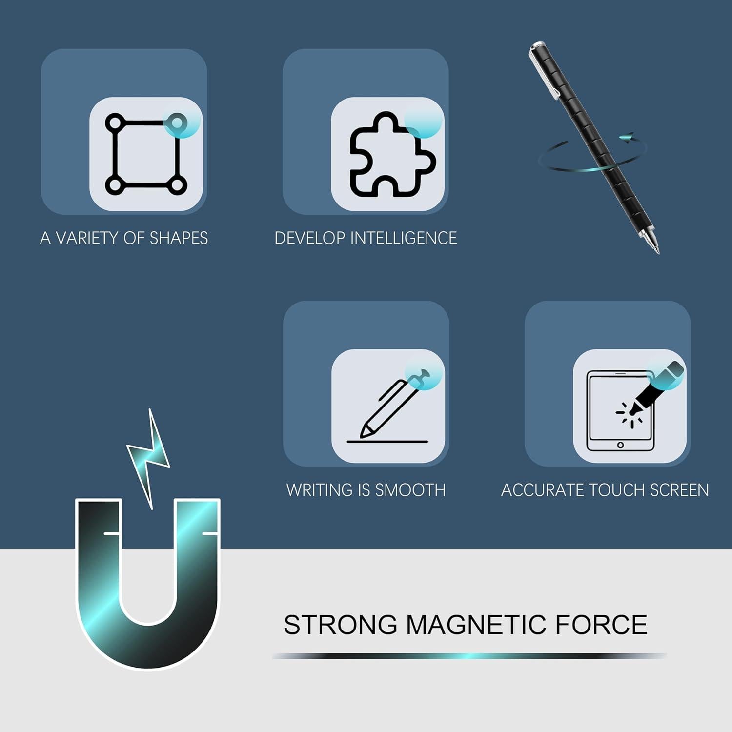 Bolígrafo Magnético Antiestrés 1666 Multifuncional 181g