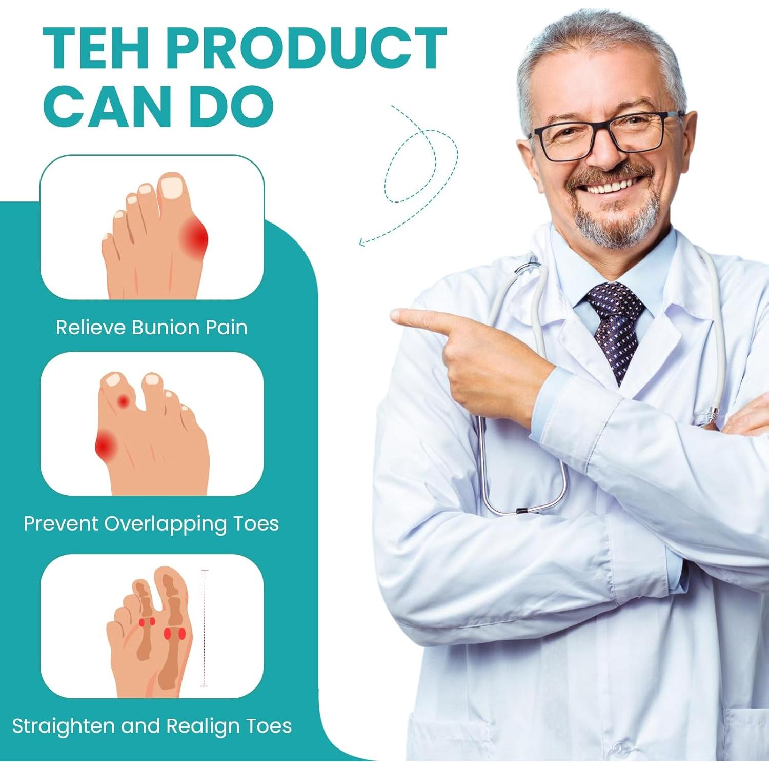 Corrector de Dedo en Martillo Promifun - 6 Piezas Pequeño Beige