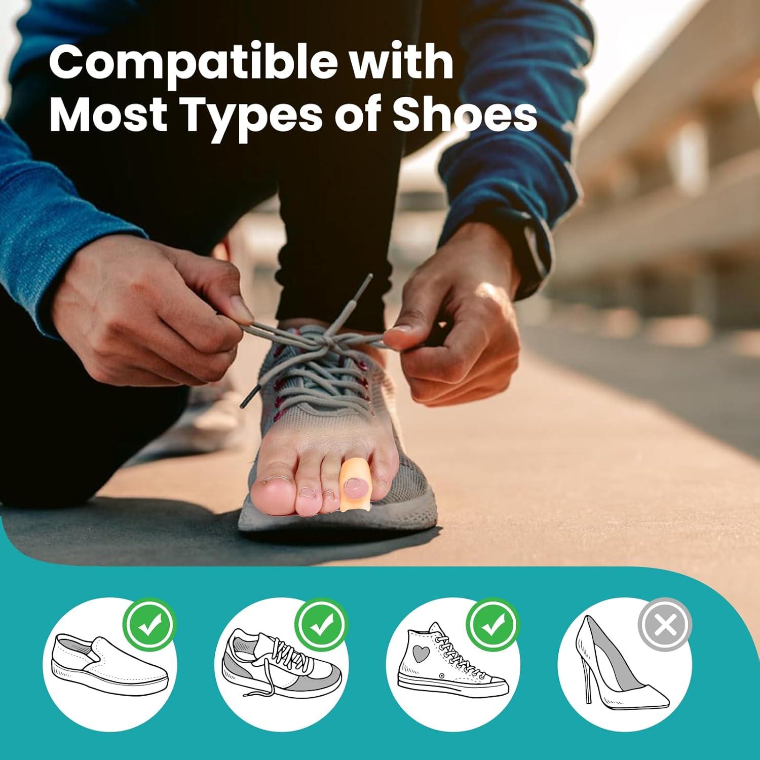 Corrector de Dedo en Martillo Promifun - 6 Piezas Pequeño Beige