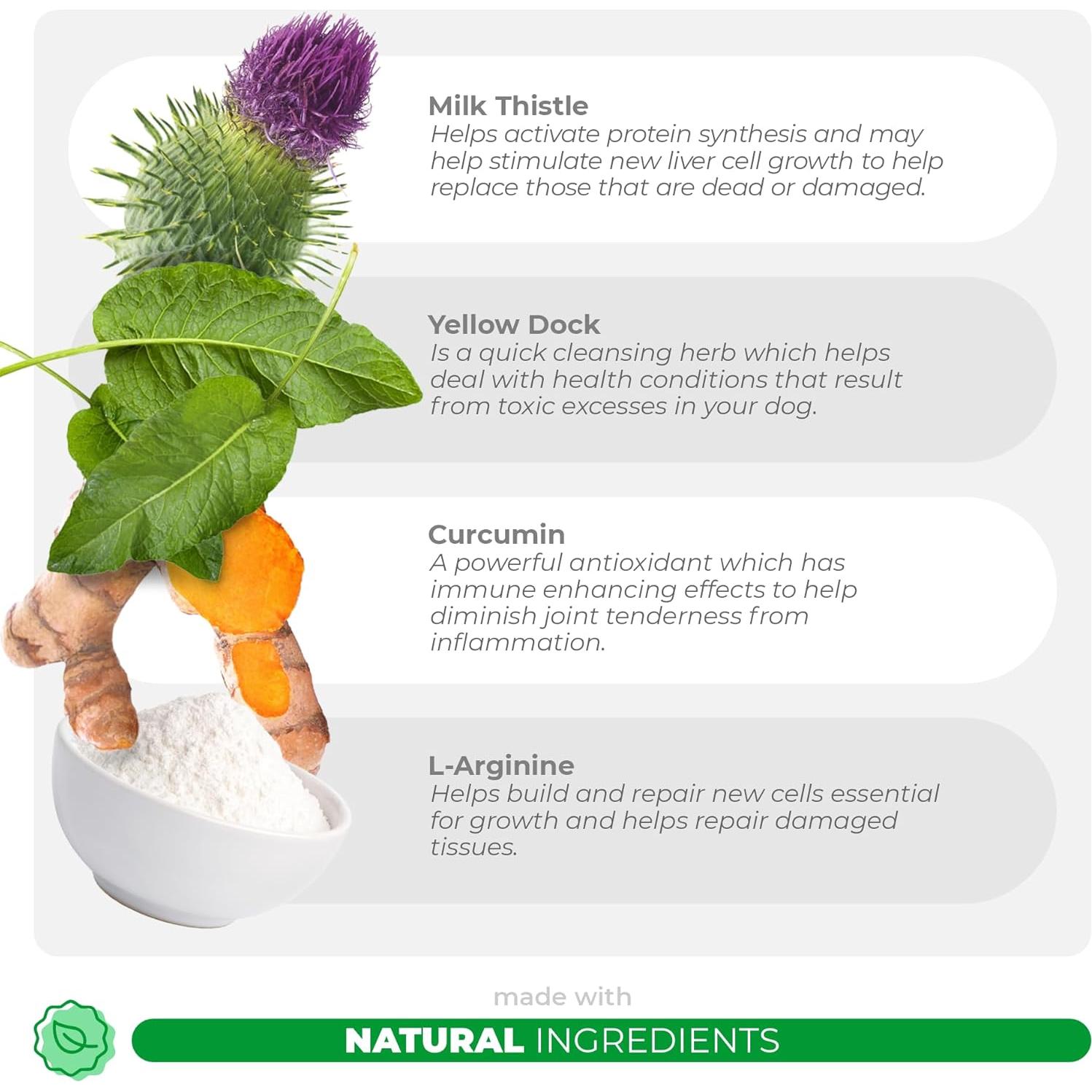 Suplemento Hepático para Perros Cardo Mariano 90 Galletas