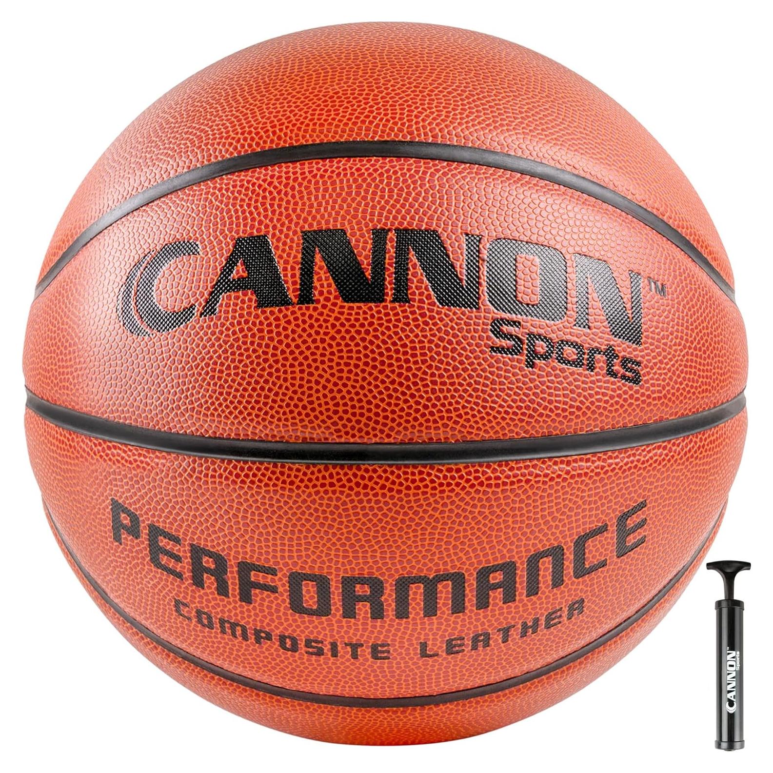 Balón de Baloncesto Cannon Sports Tamaño 7 Cuero Compuesto